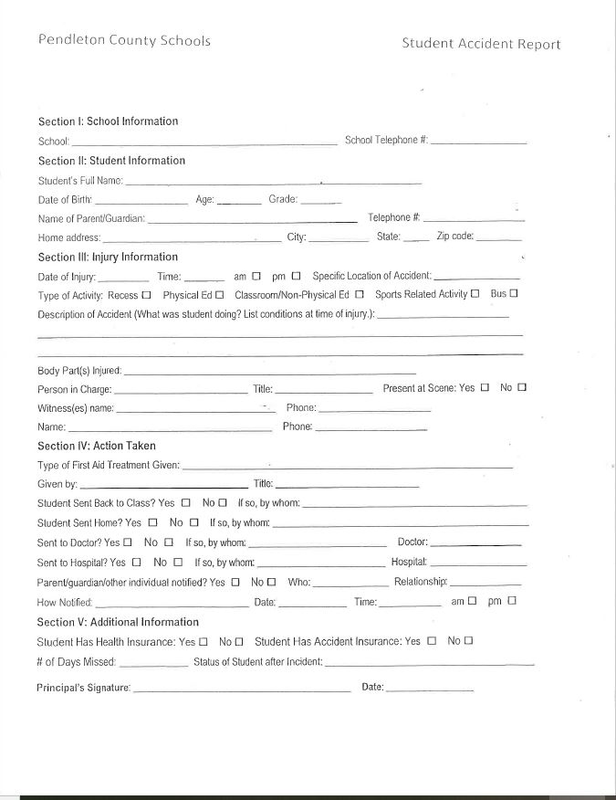 Accident Report-Click Image for PDF