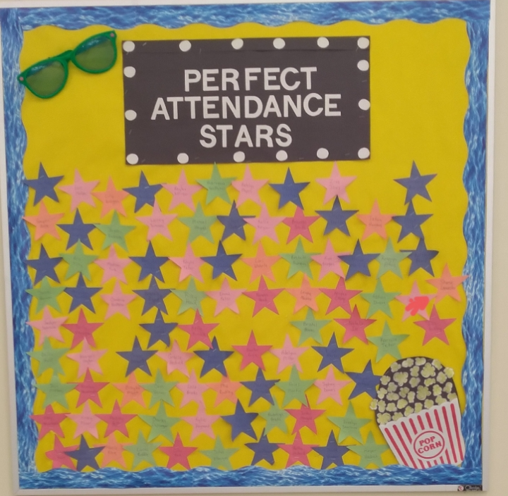 Perfect Attendance Bulletin Board