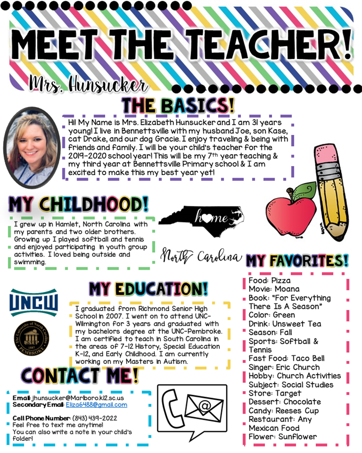 Elizabeth Hunsucker-Resource | Bennettsville Primary School