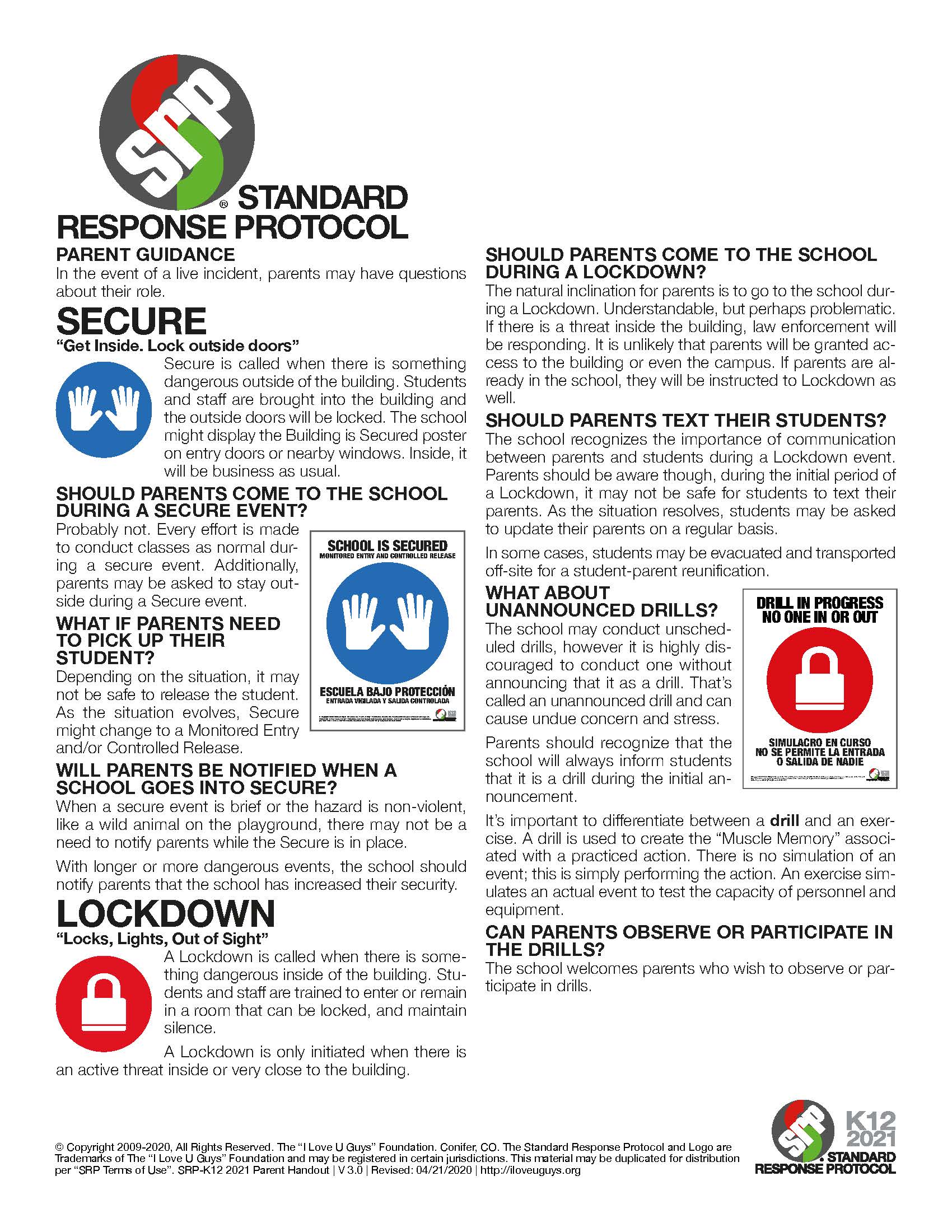 STANDARD ® RESPONSE PROTOCOL