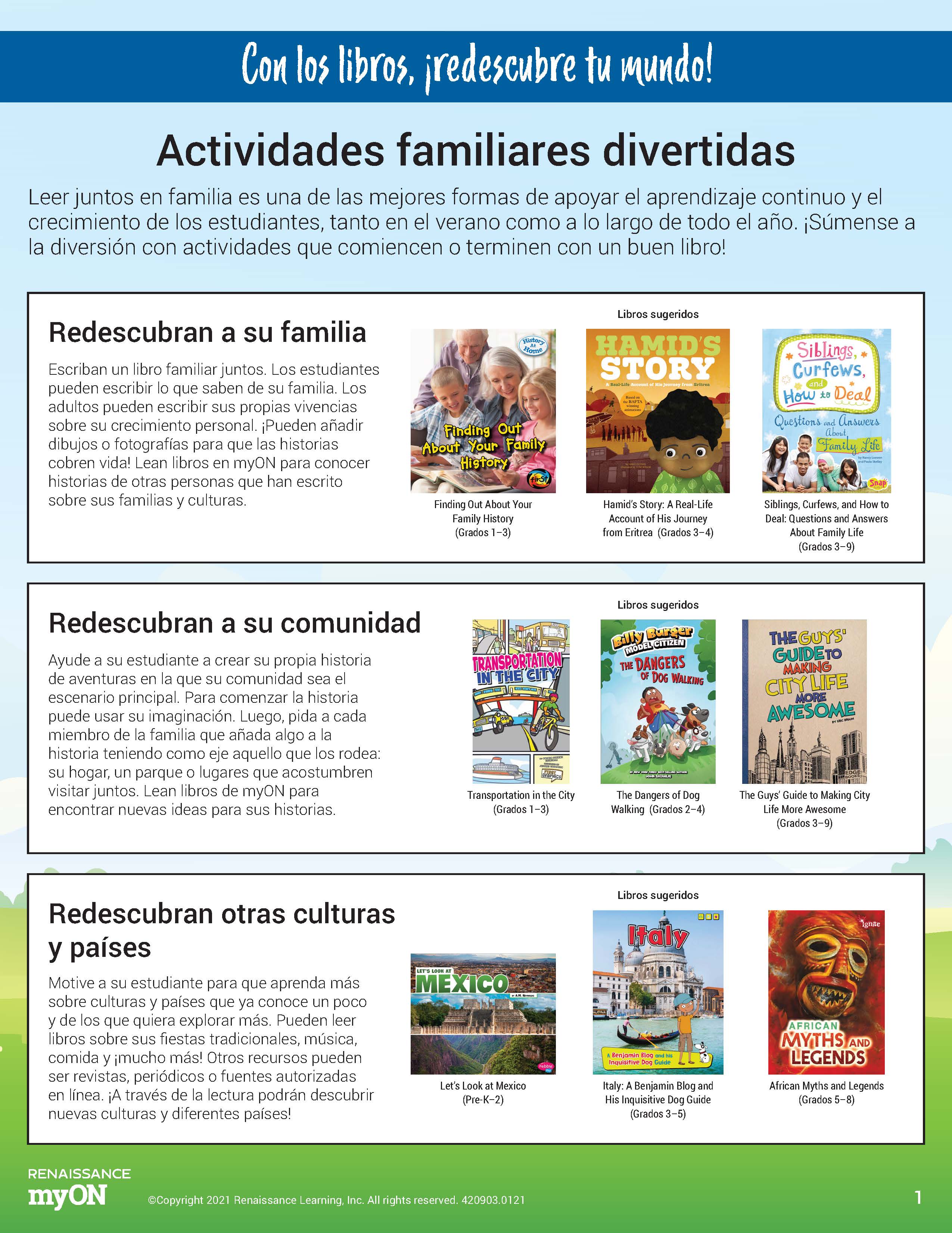 Family Activity Spanish 1