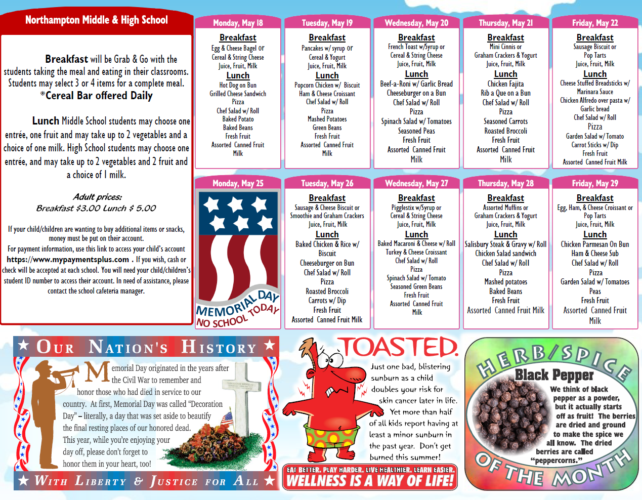 NMS/NHS MENU