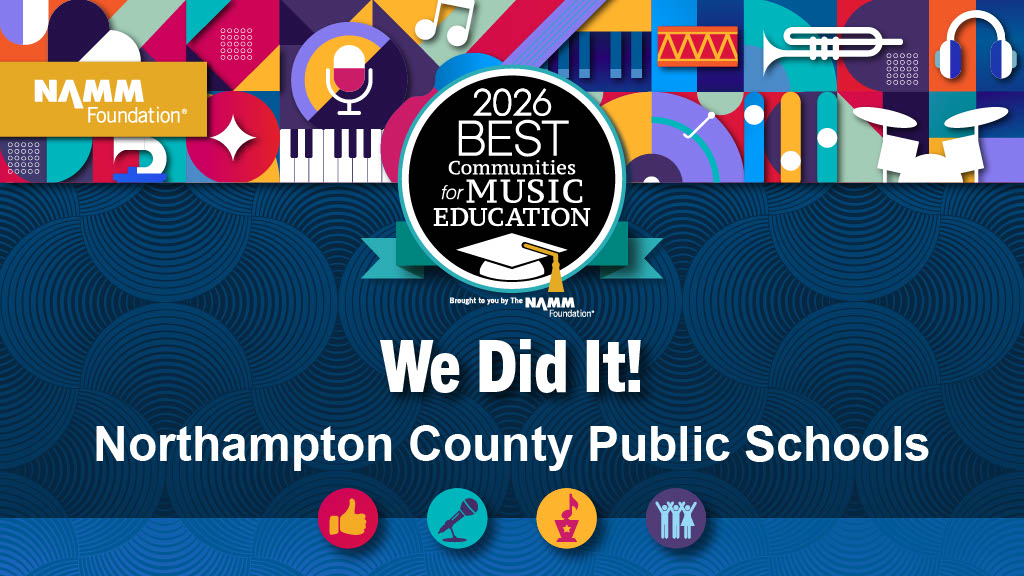 best community in music education congratulations banner
