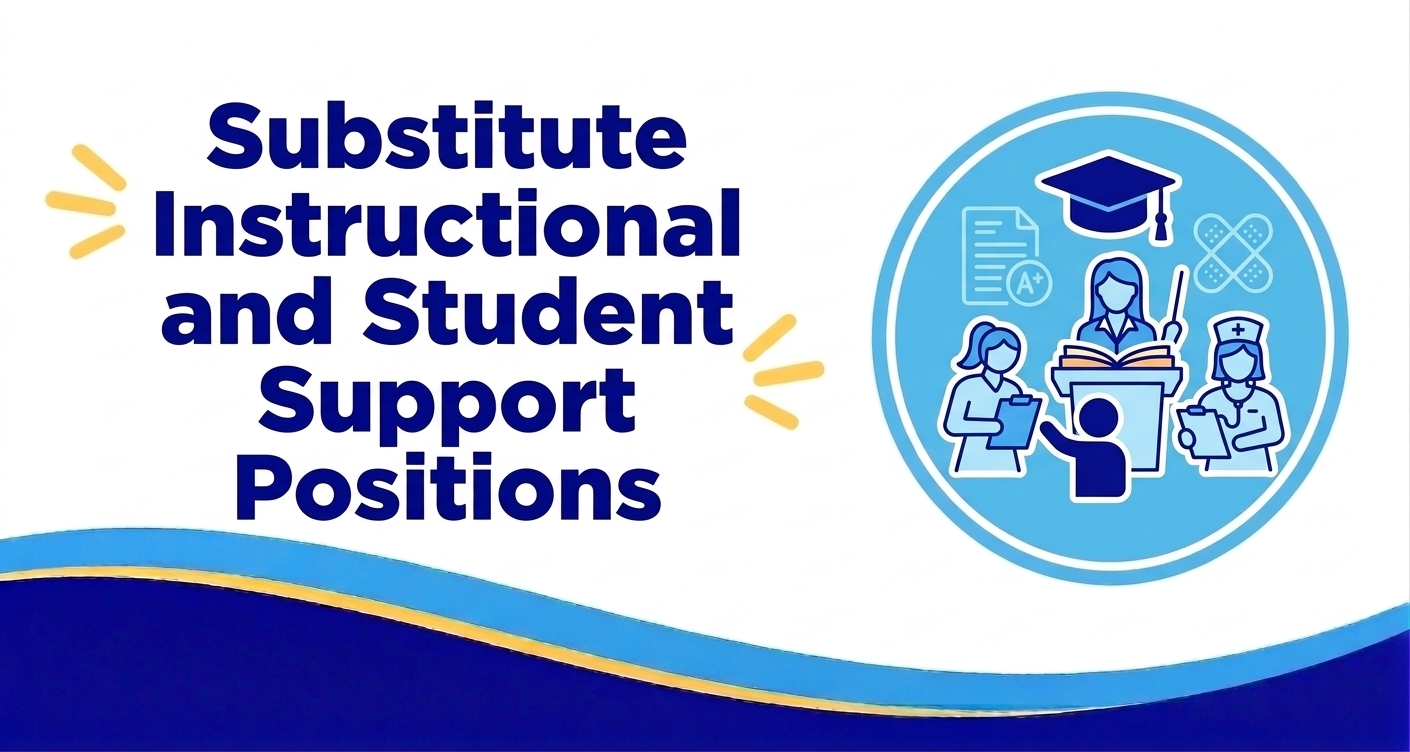 substitute instructional and student support positions graphic icon