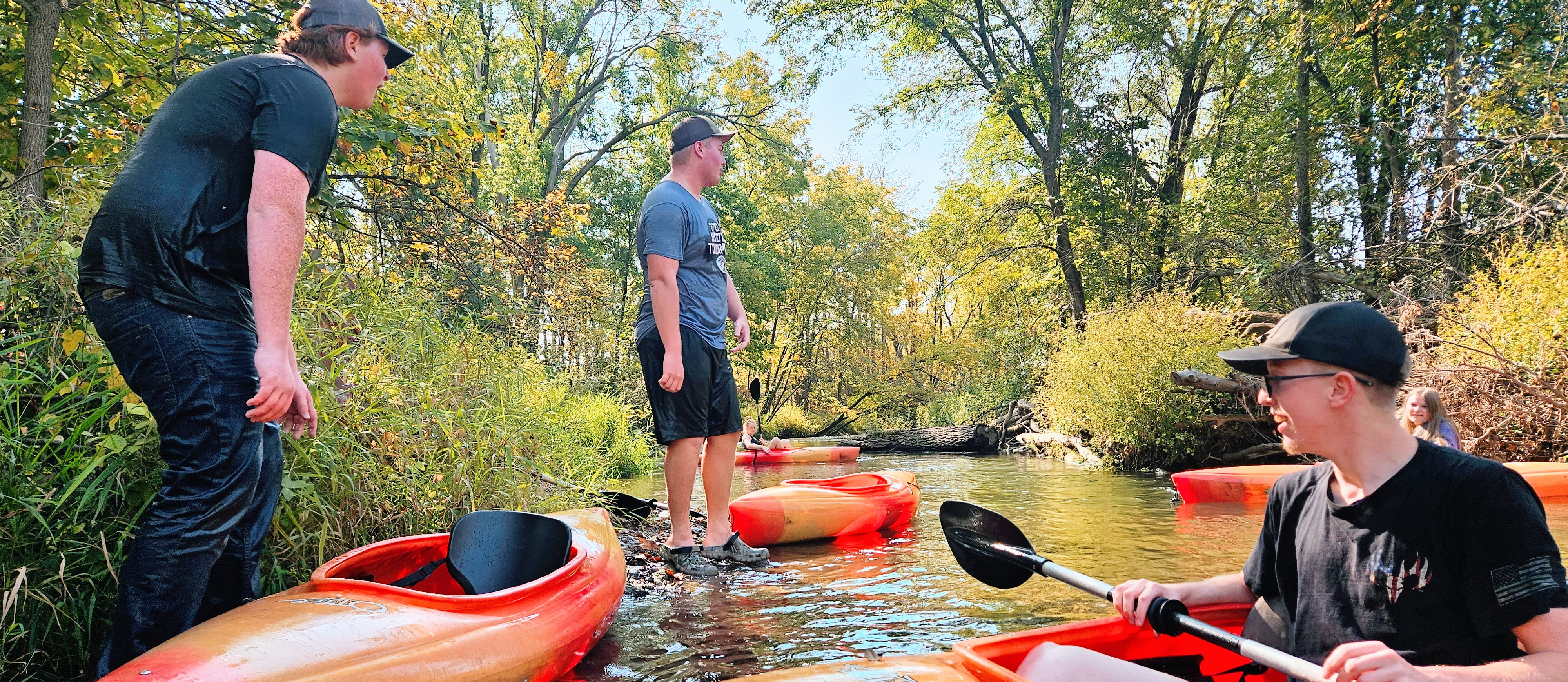 My class went kayaking today on the kinnekinnick river as a part of our outdoor adventure class:) a few of us got soaked, all of us had fun.