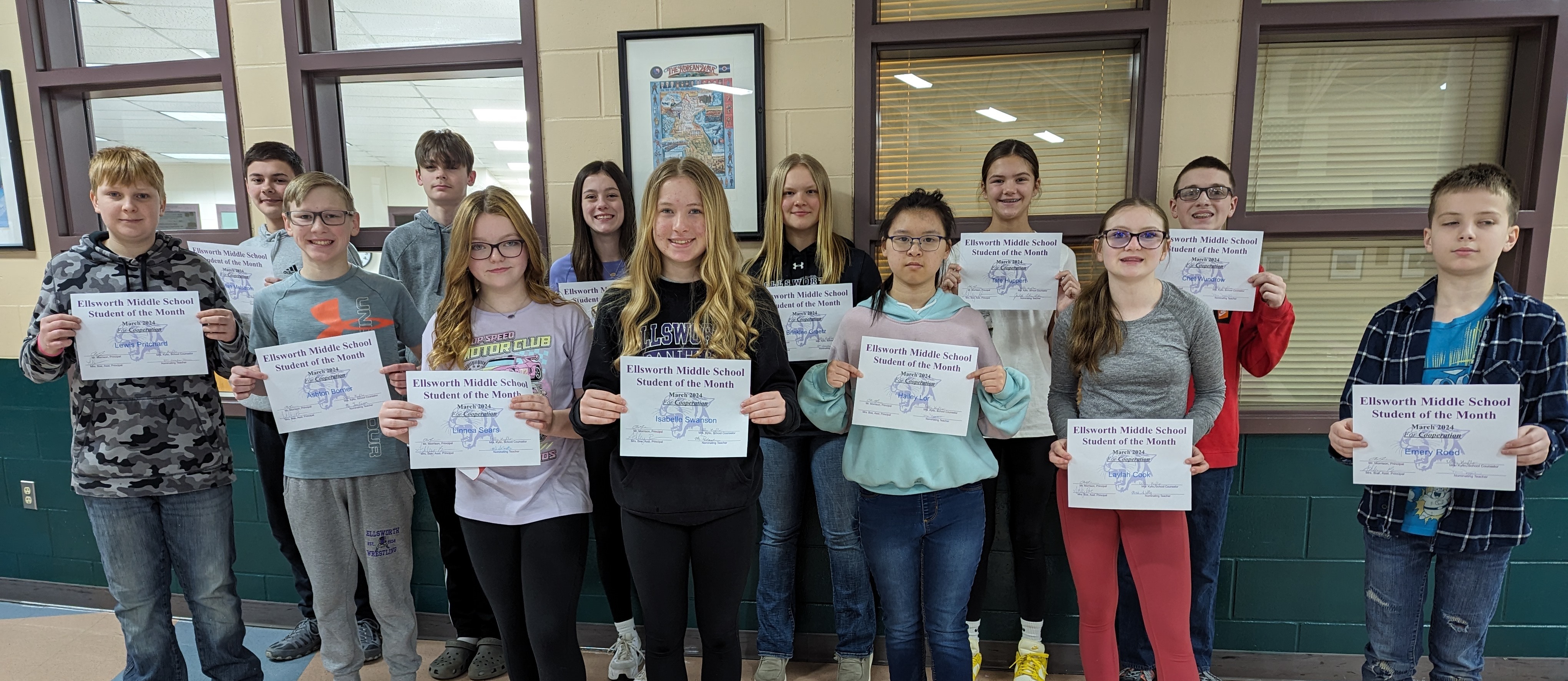 EMS March students of the month:  Cooperation