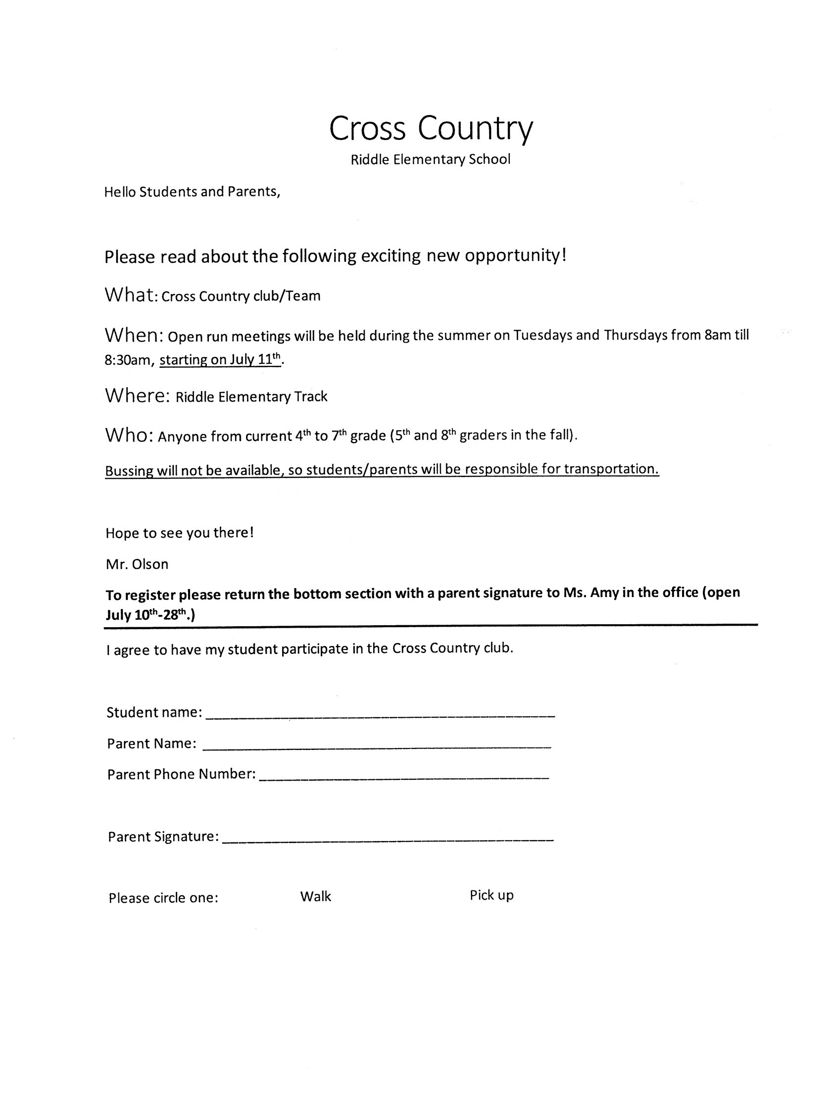 Cross Country
