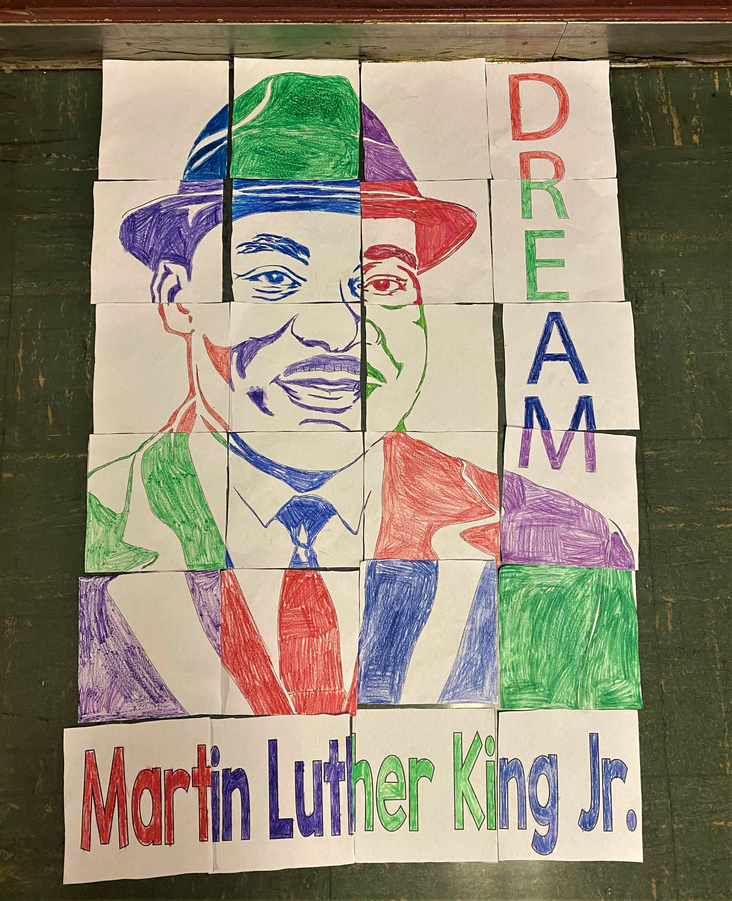 MLK Jr. Artwork from Ms. Parret's class