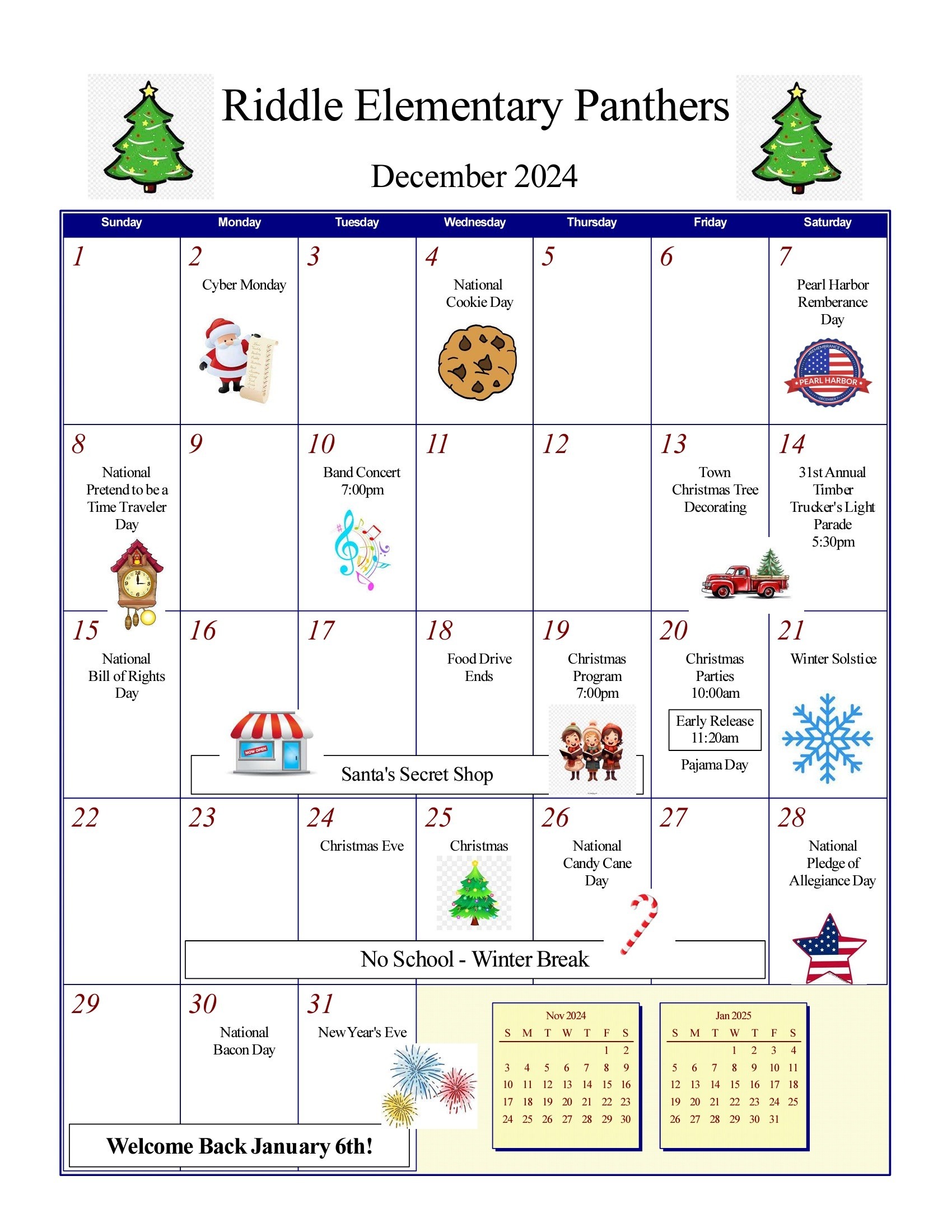 Elementary Calendar