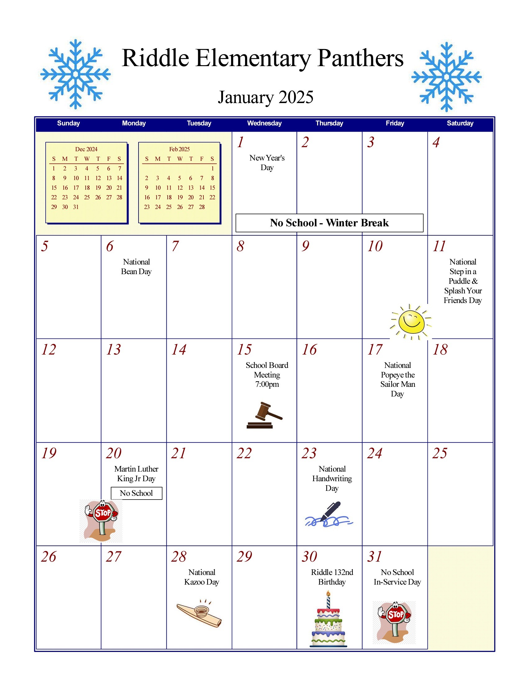 Elementary Calendar