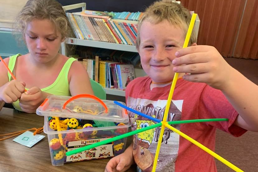 Students enjoy builders workshop using a variety of materials