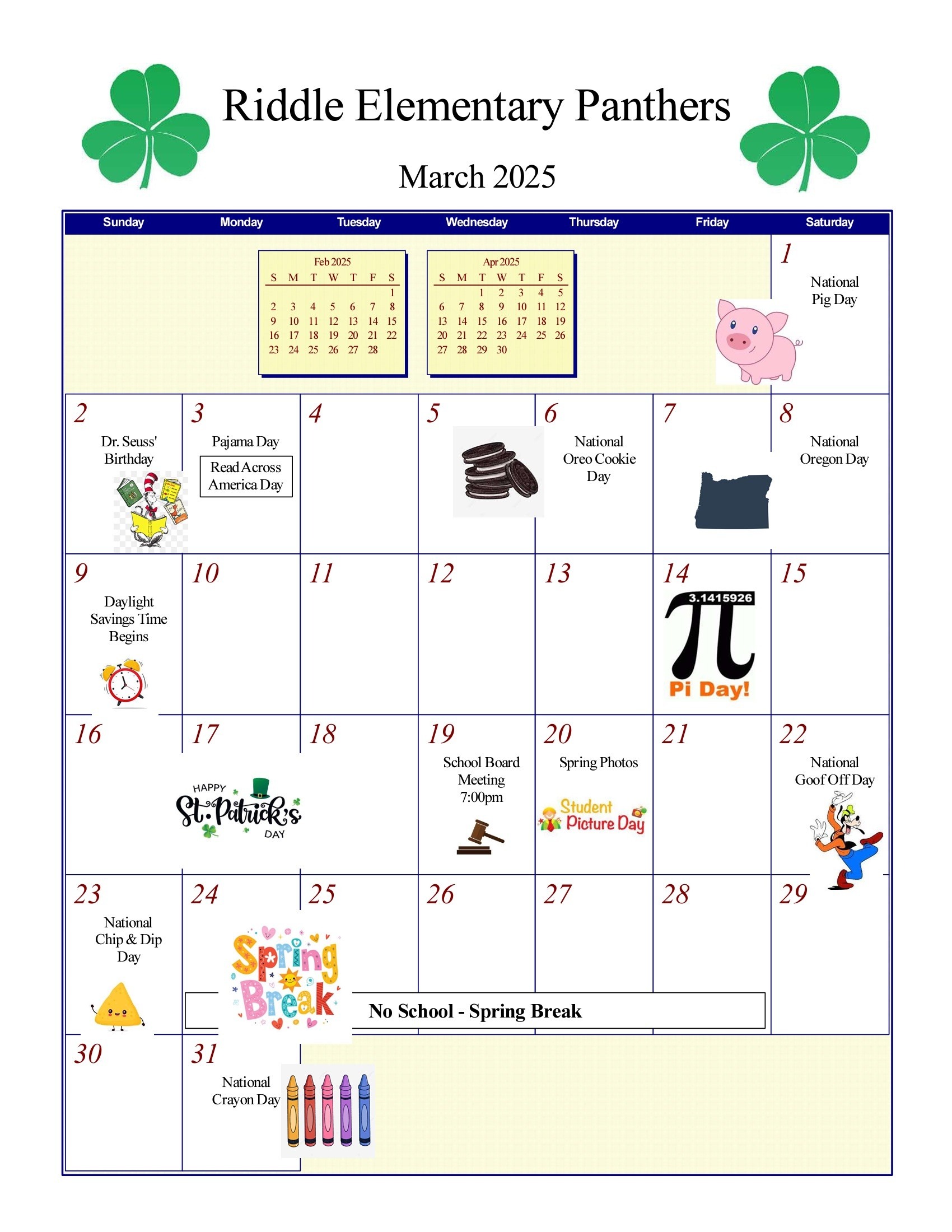 Elementary Calendar