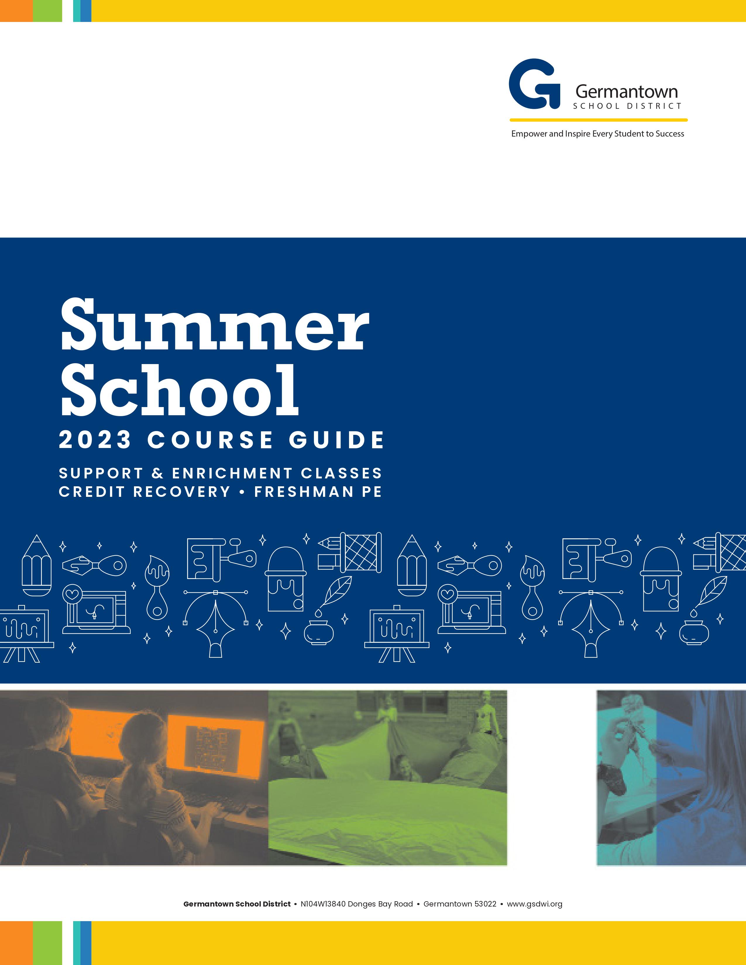 summer school course catalog front cover
