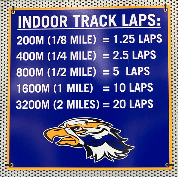 10 laps = 1 mile