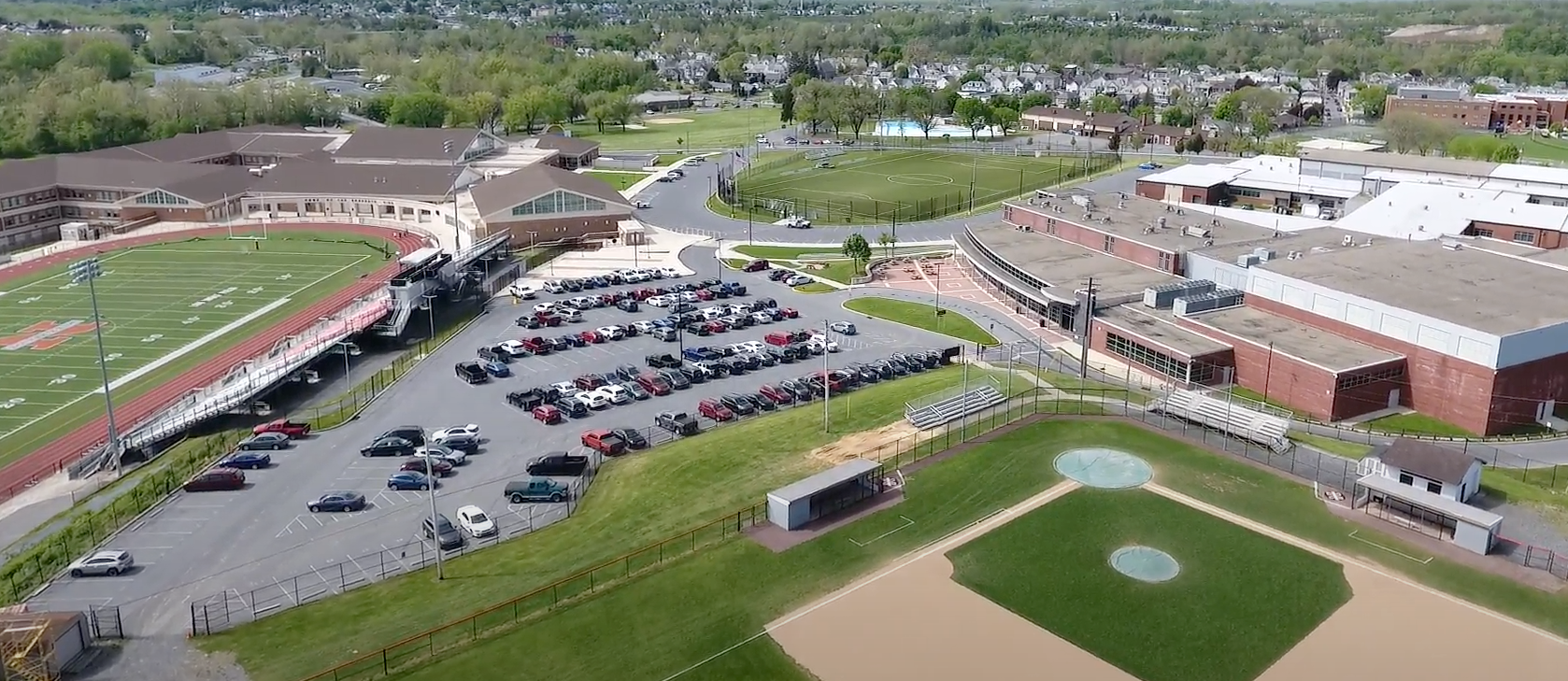 Northampton Area High School aerial photo