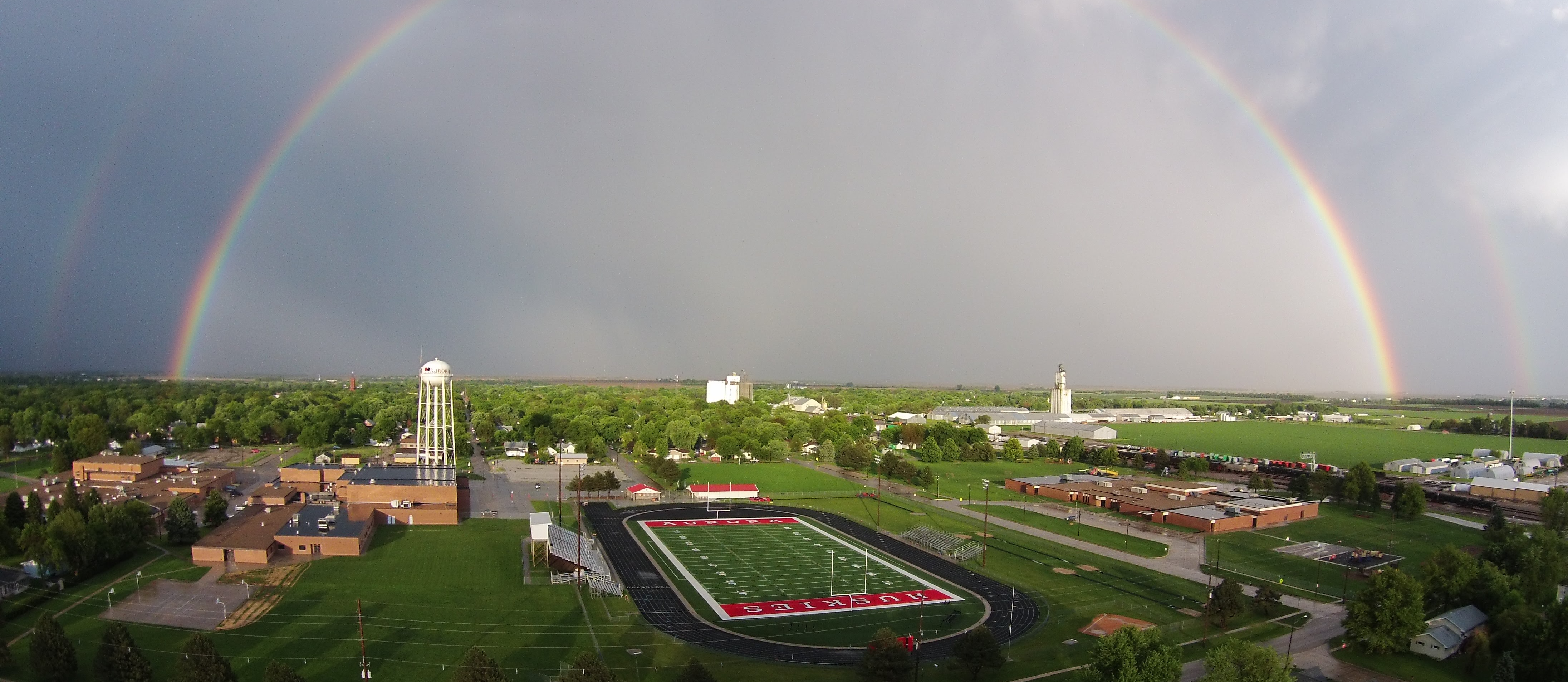 Rainbow over Aurora