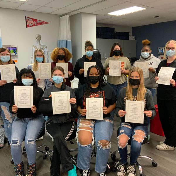 Phlebotomy seniors earned their STNA