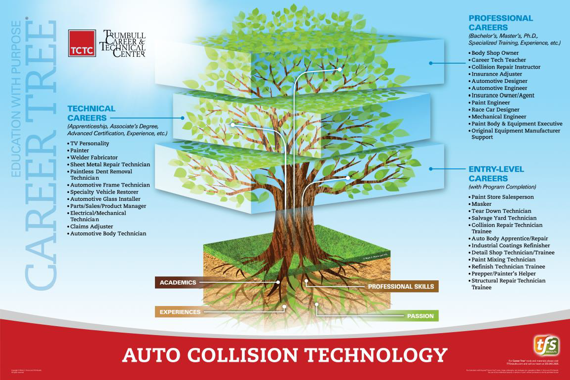 Auto Collision Technology Career Tree