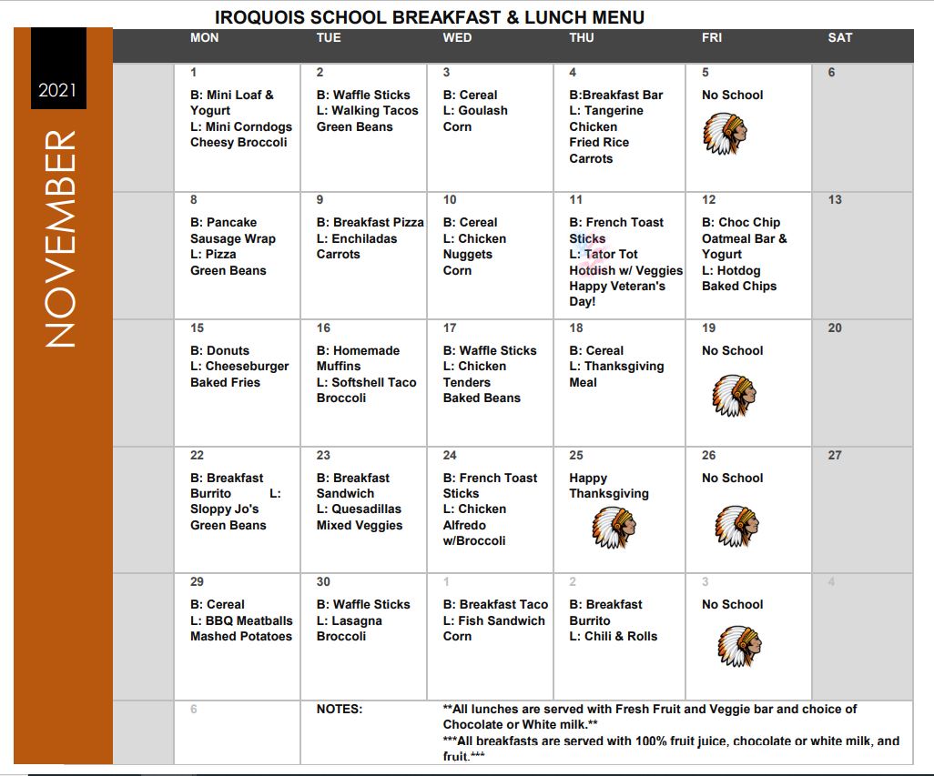 Food Services Iroquois School District