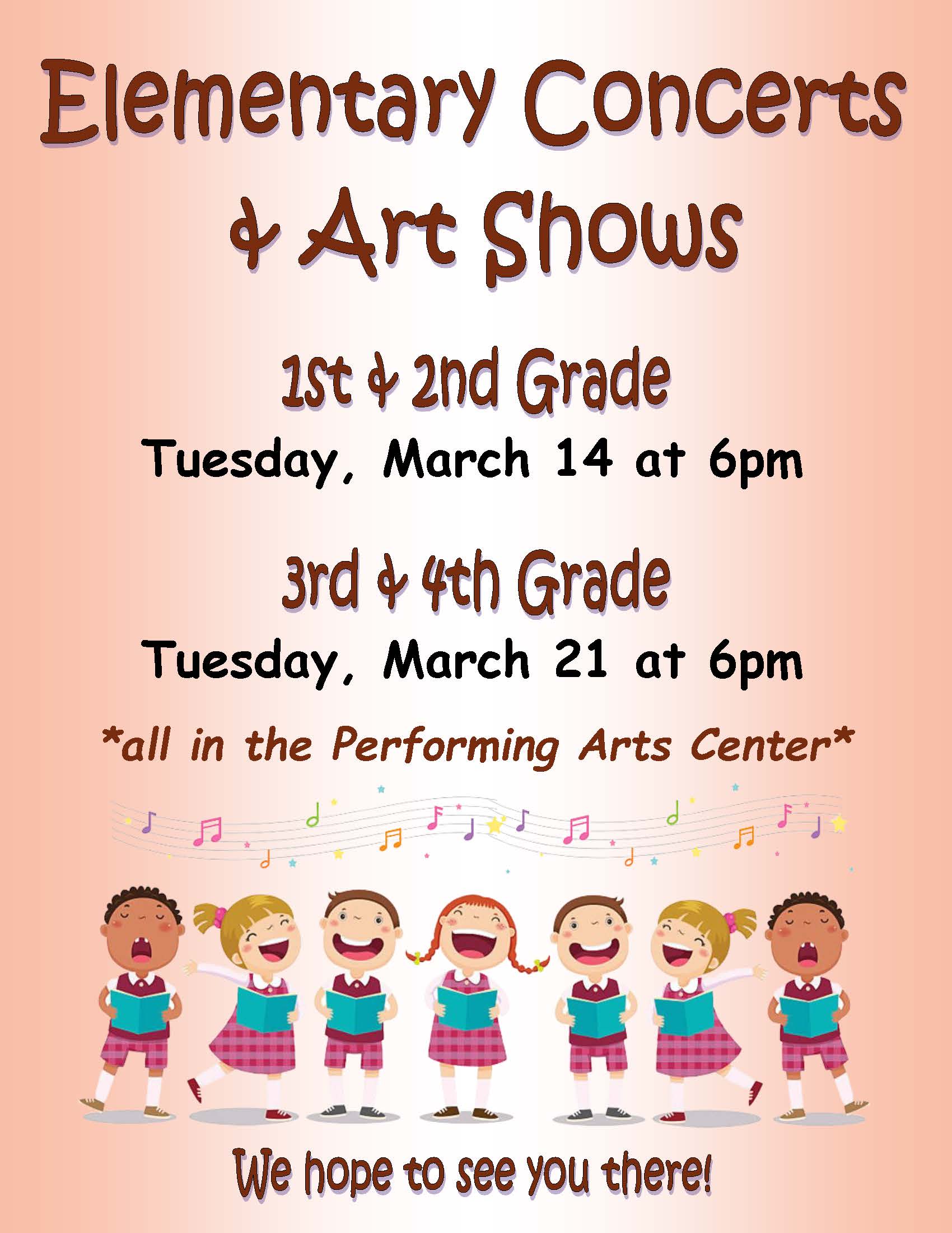 Elementary Concerts & Art Shows