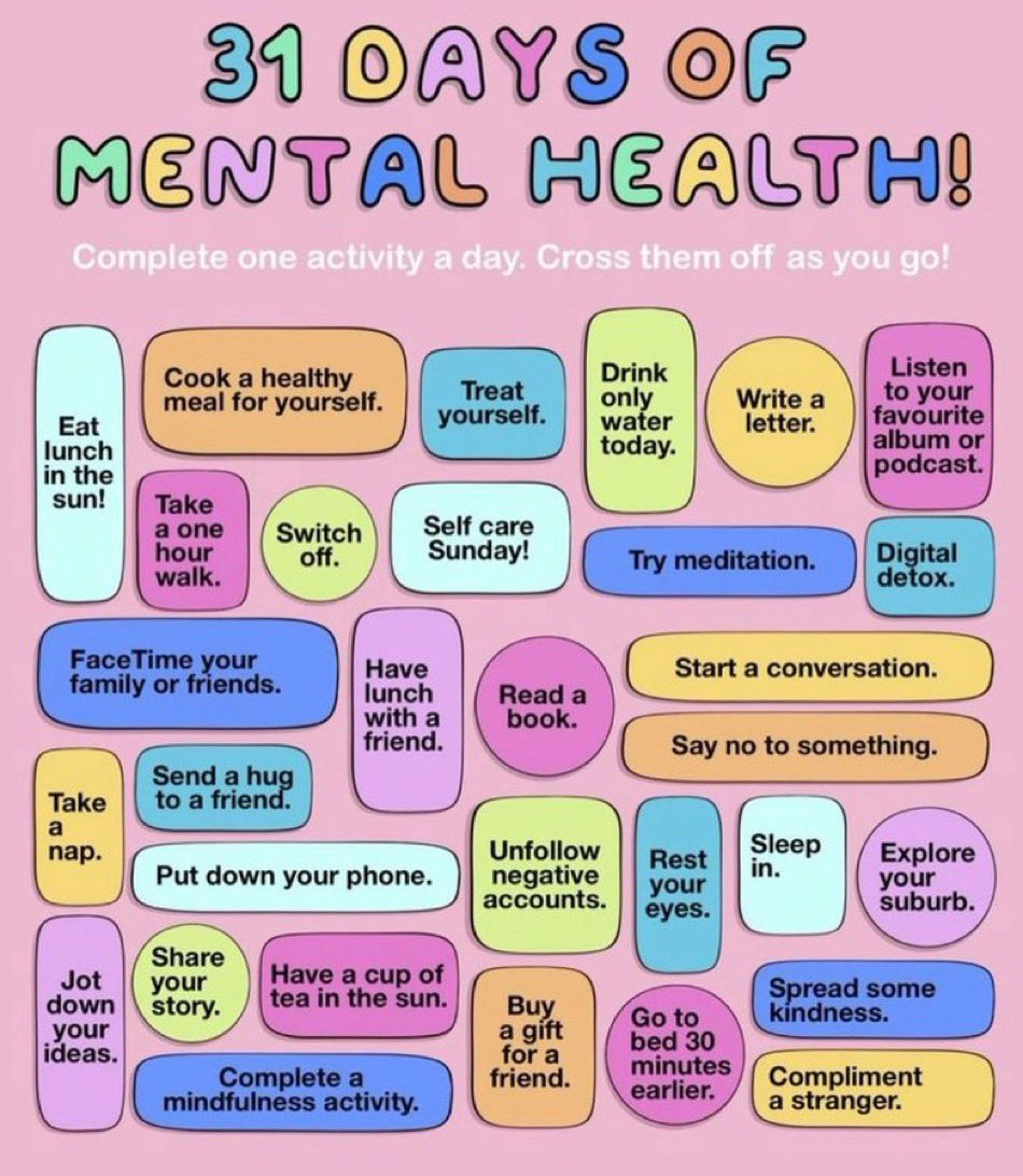 31 days of mental health