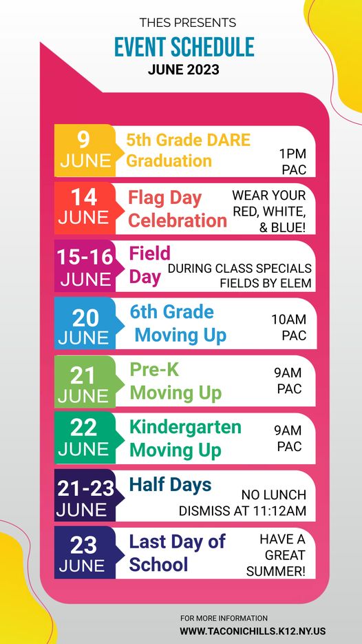 Elementary Event Schedule