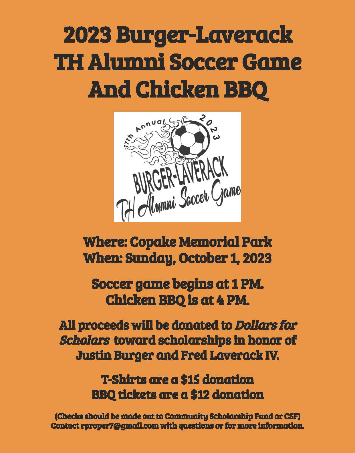 Alumni Soccer Game poster