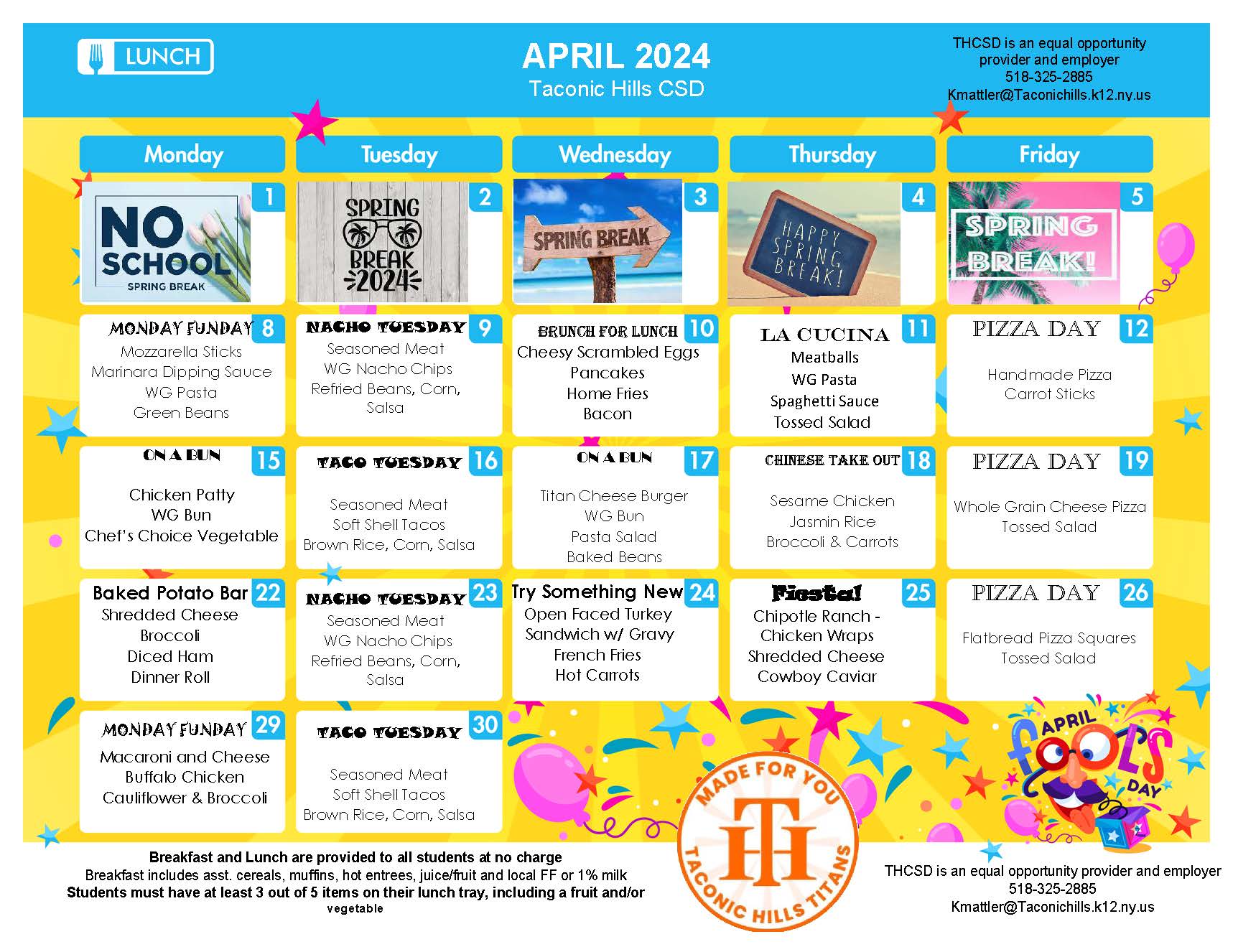 Friday Folder | Taconic Hills Central School District Friday Folder | Taconic Hills Central School District