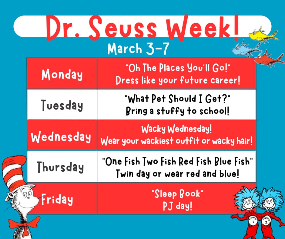 THES PTO Dr Seuss Week