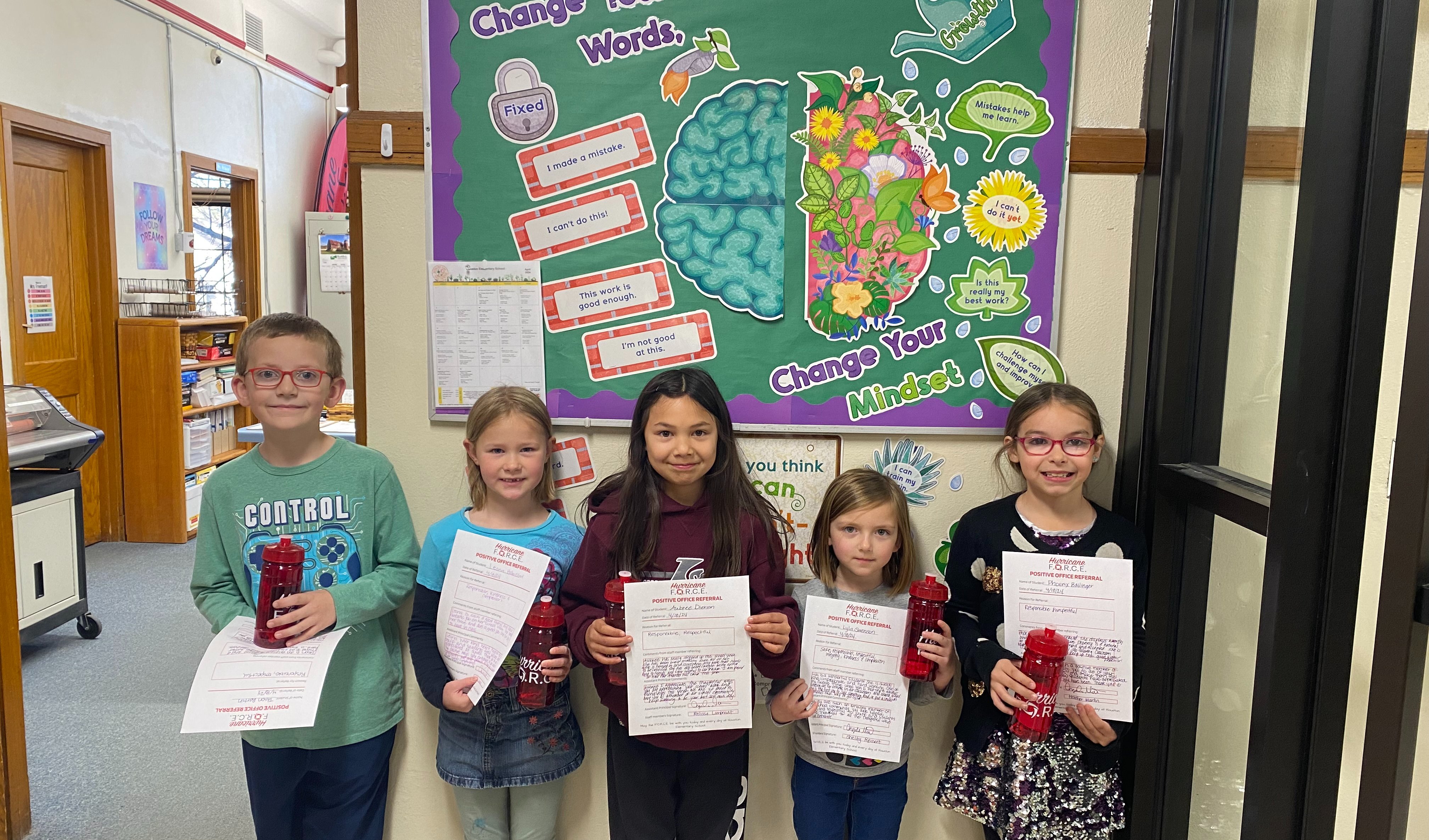 Hurricane FORCE positive office referrals of the week