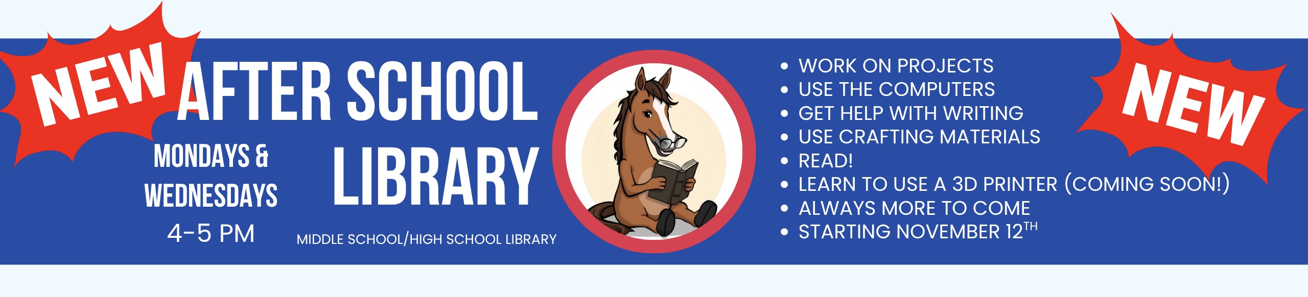 Milo the Mustang Banner