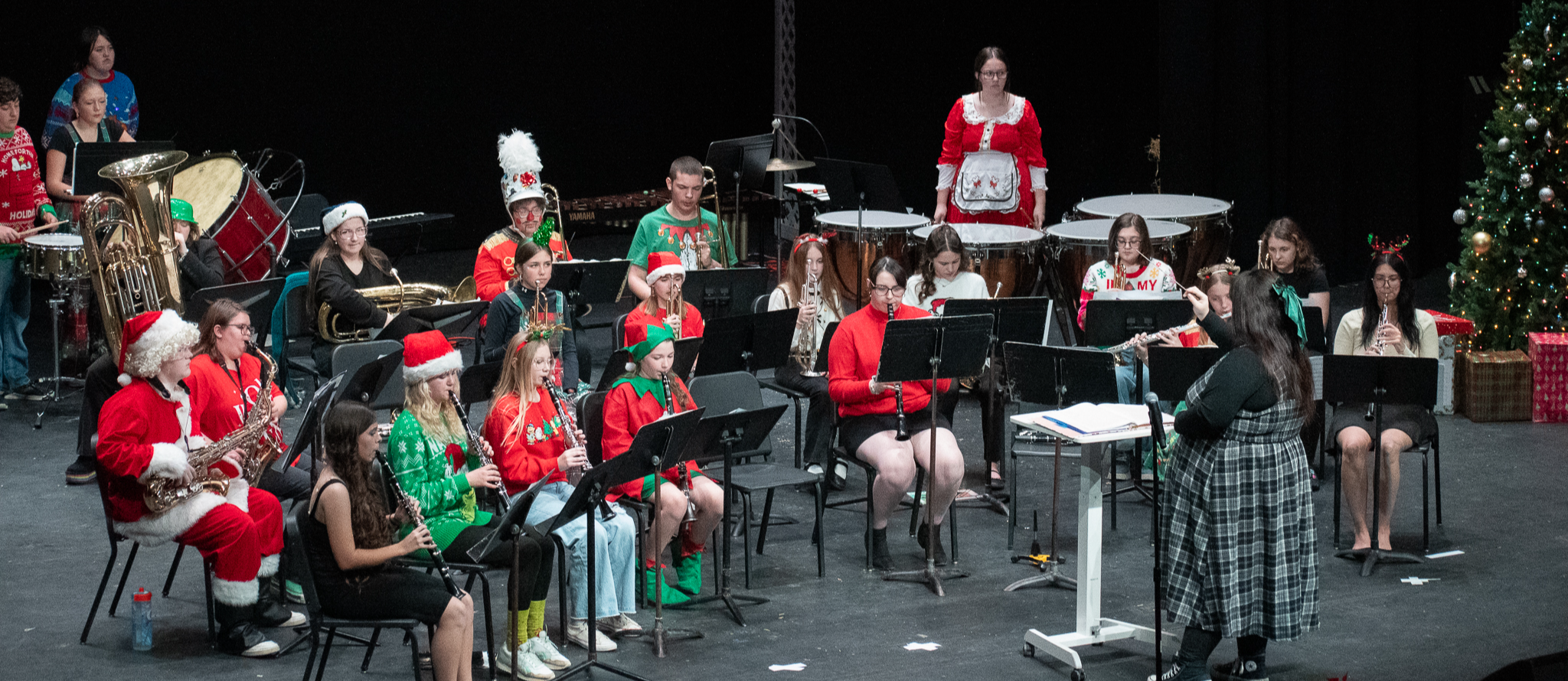 GCHS Band at the Christmas Extravaganza