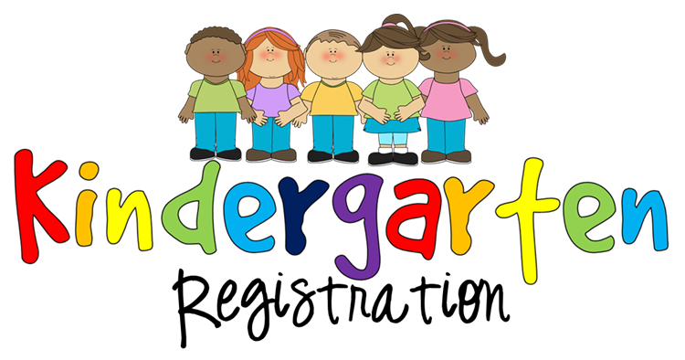 Cartoon image of children with text Kindergarten Registration
