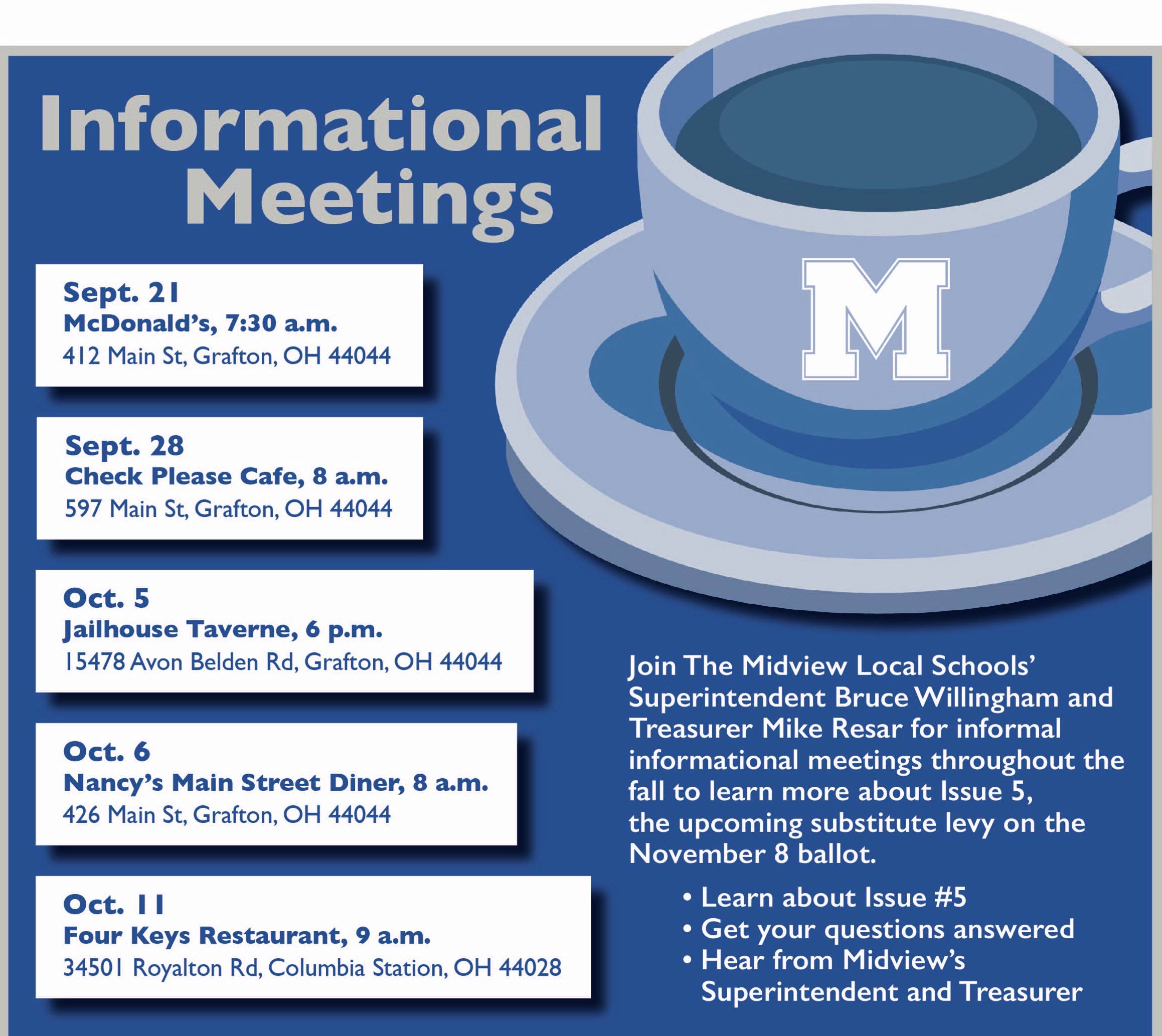 Informational Meetings