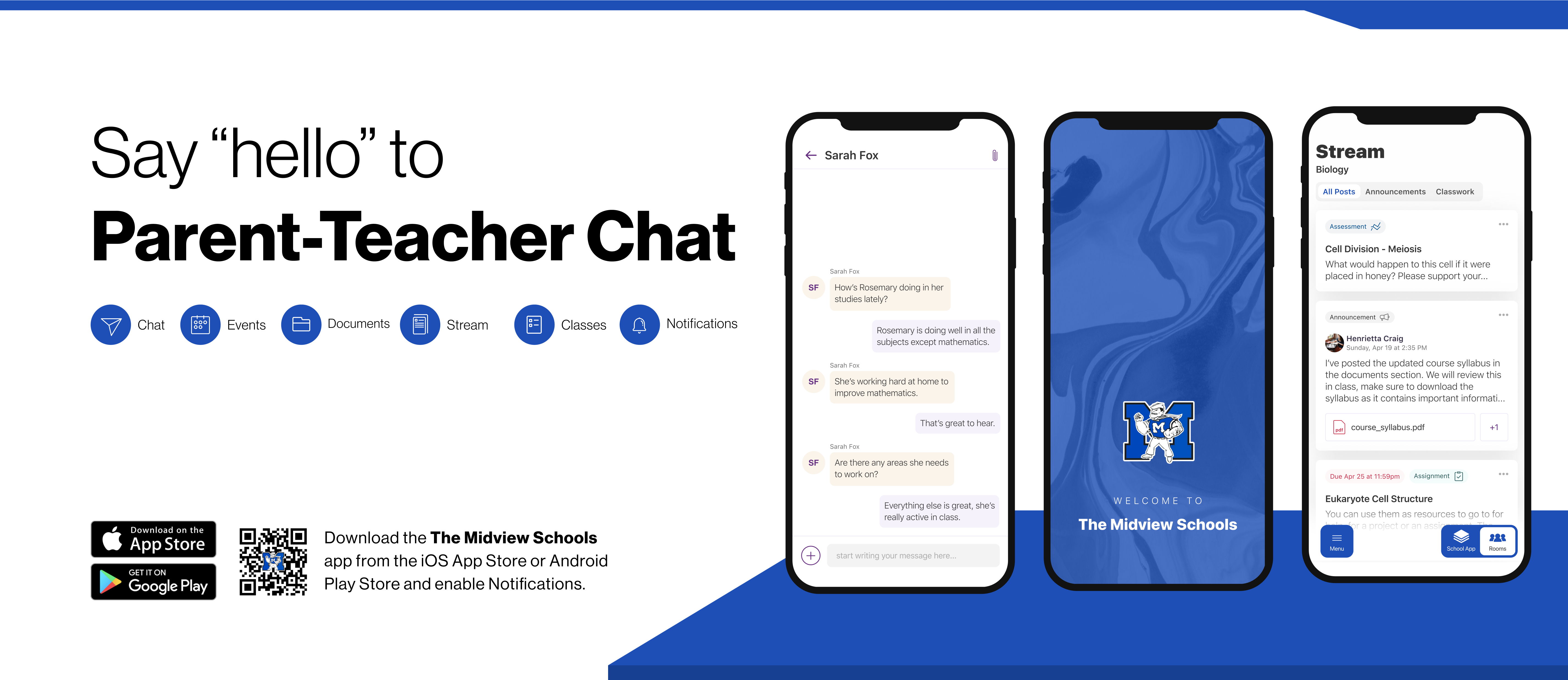Parent teacher chat example