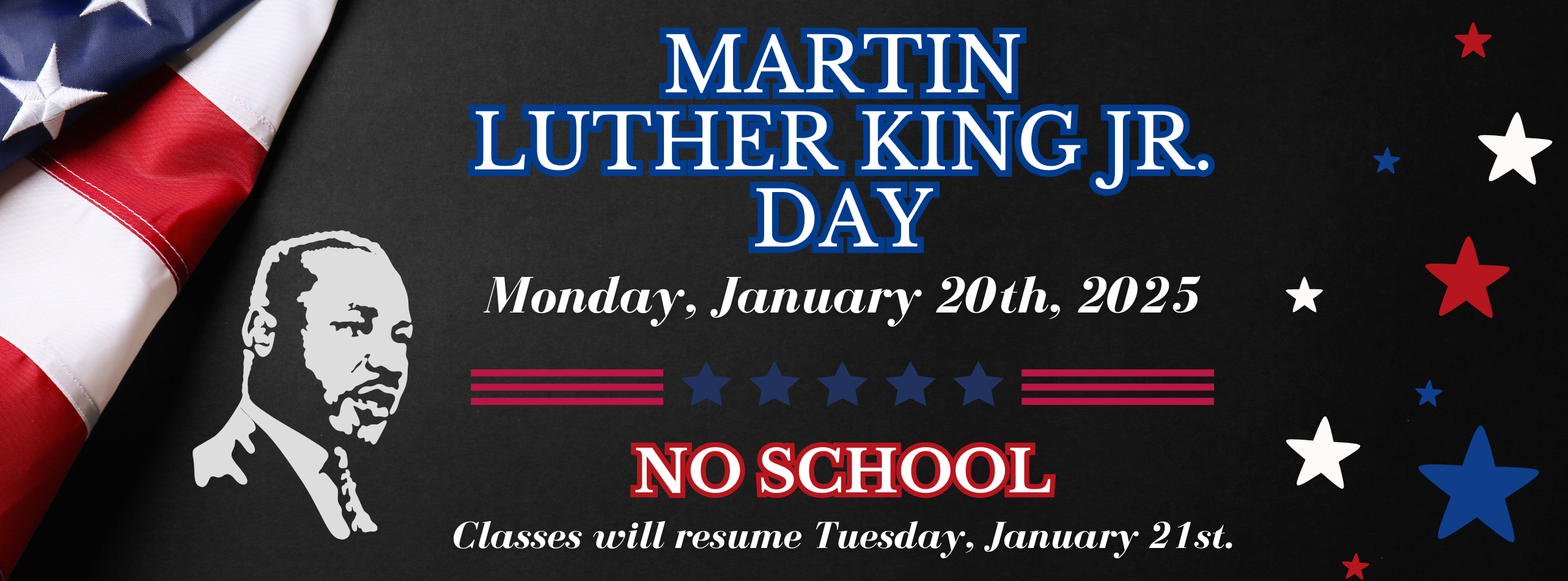 MLK Day Jan. 20, no school