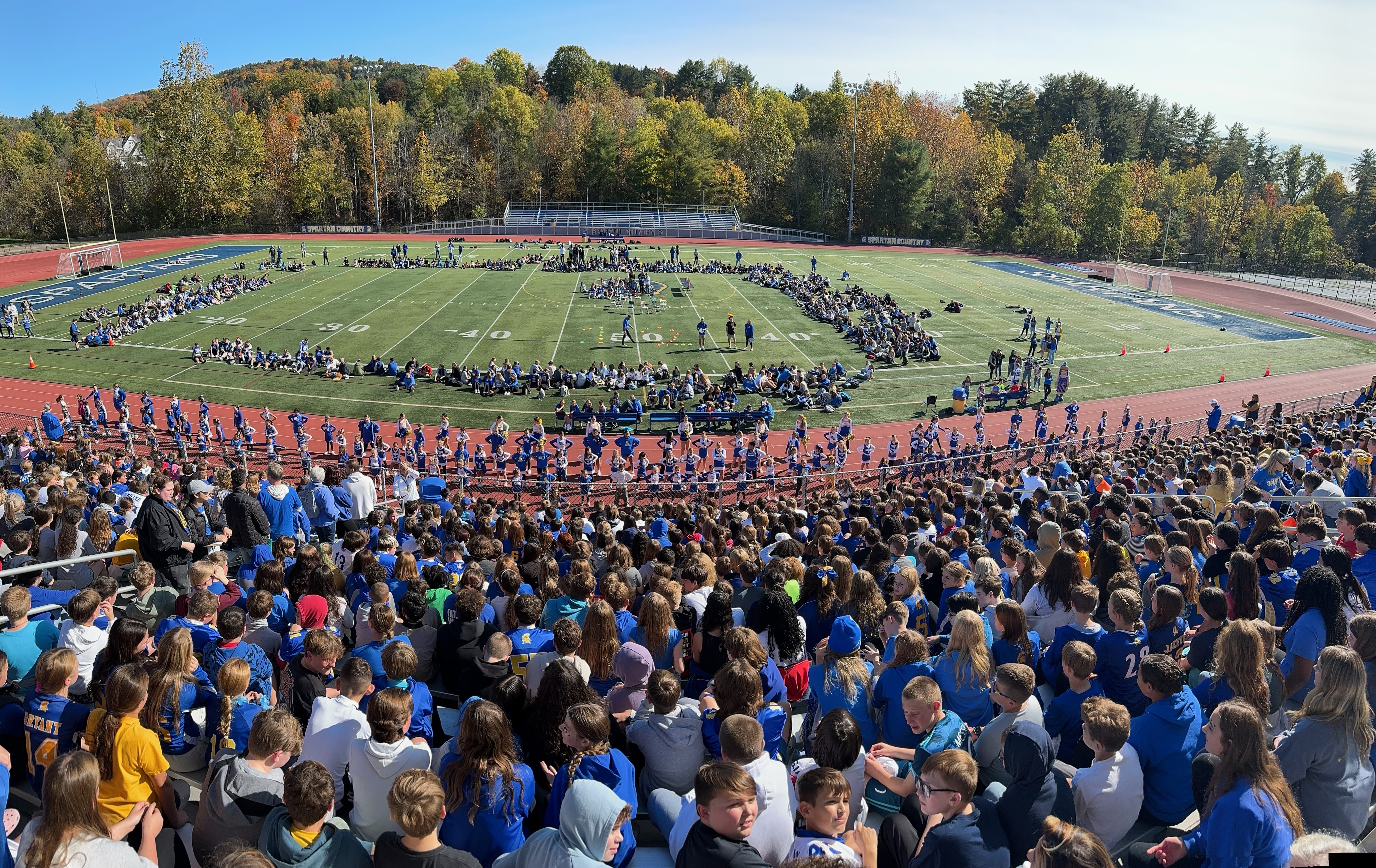 pep rally crowd