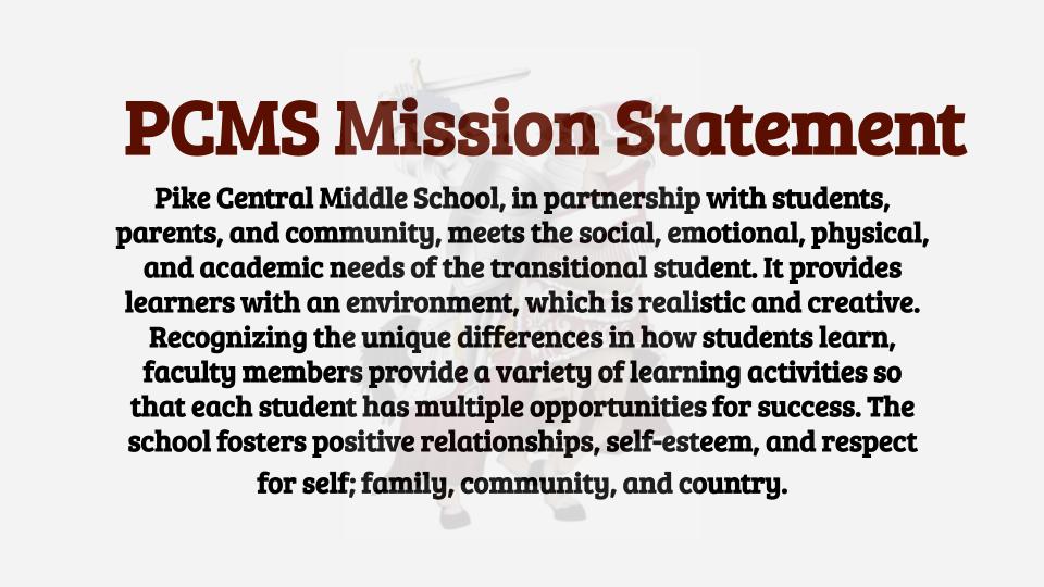 PCMS Mission Statement