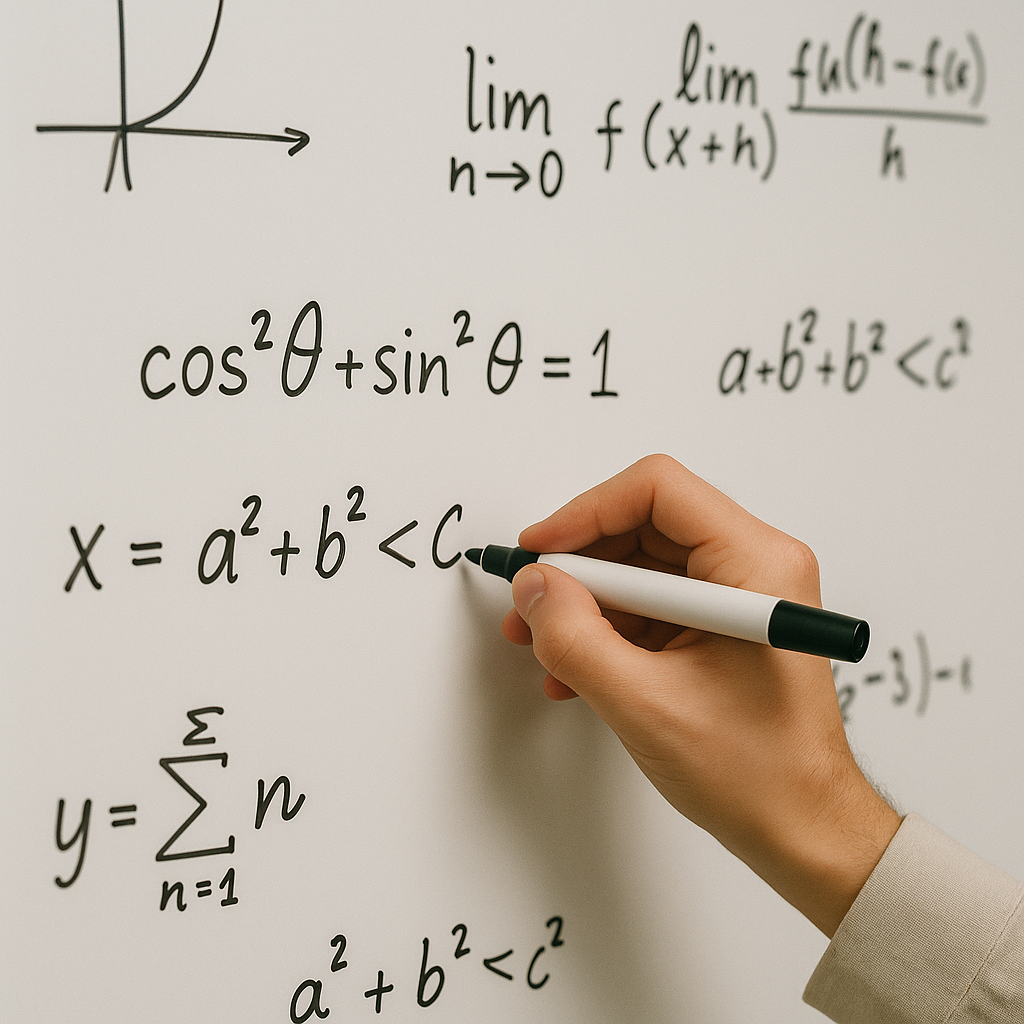 whiteeraseboardwithmathproblems
