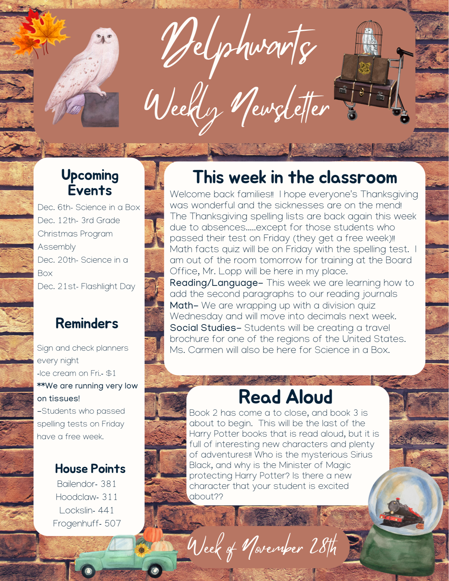 Check out his weeks' newsletter!