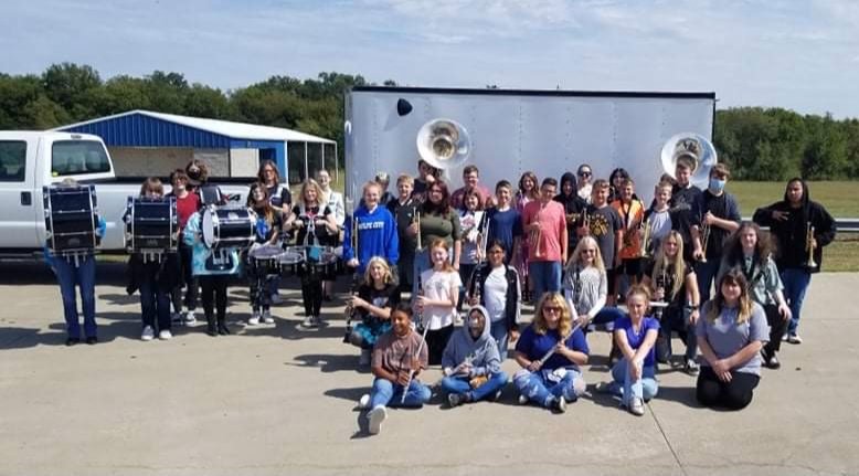 Marching Band With New Trailer