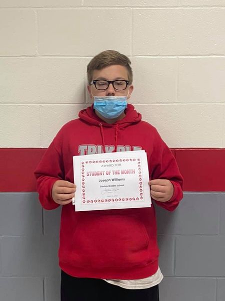 May Student of the Month - Joseph Williams