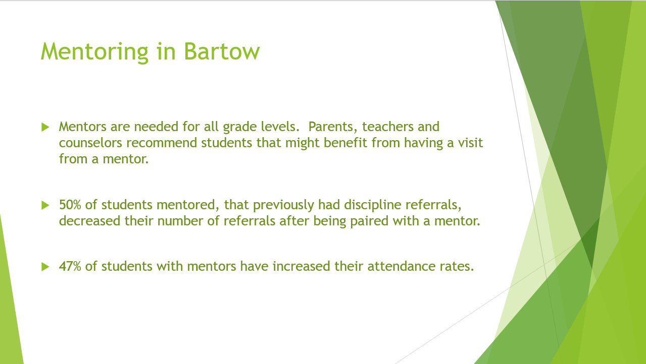 Mentoring In The Bartow County School System Bartow County School System