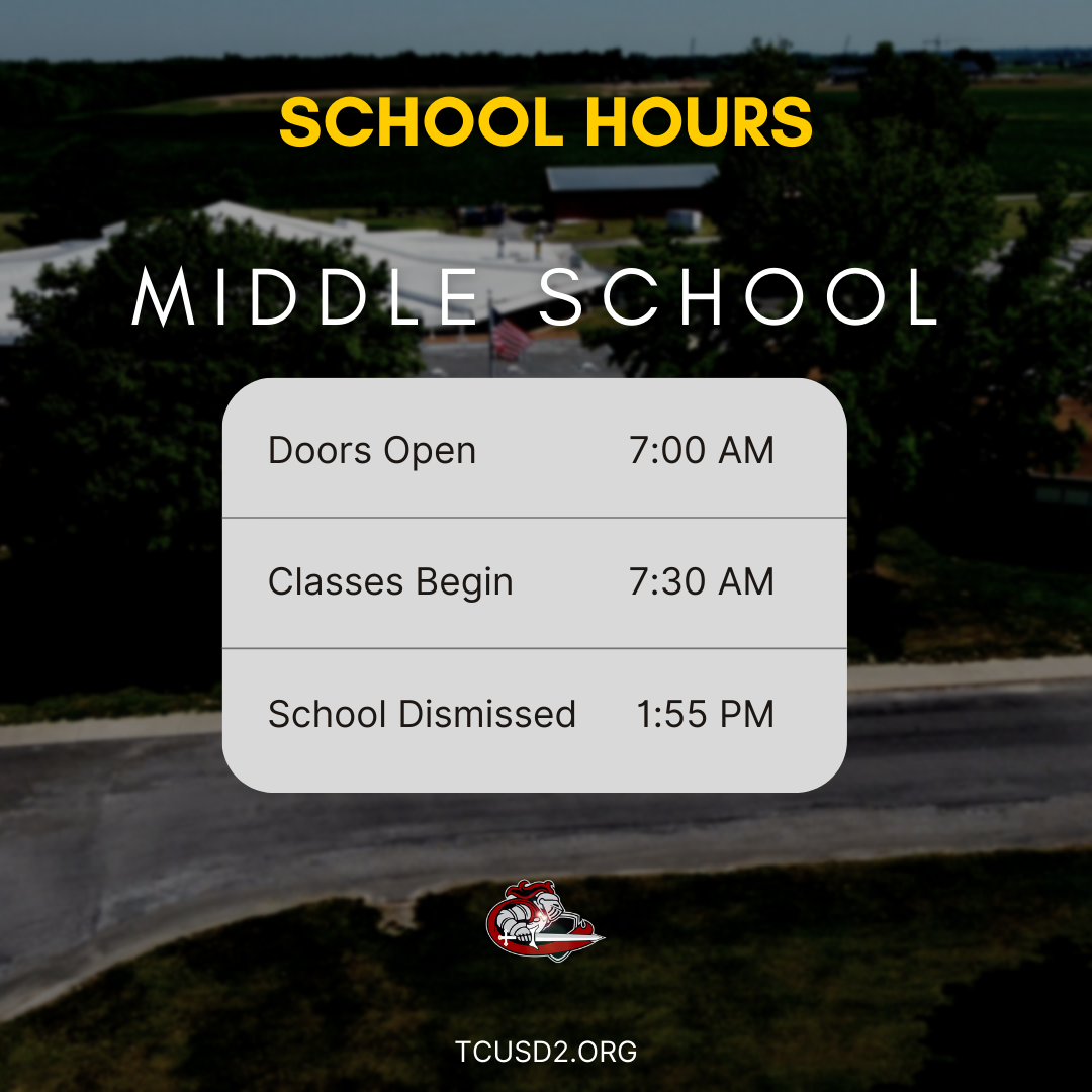 middle school hours