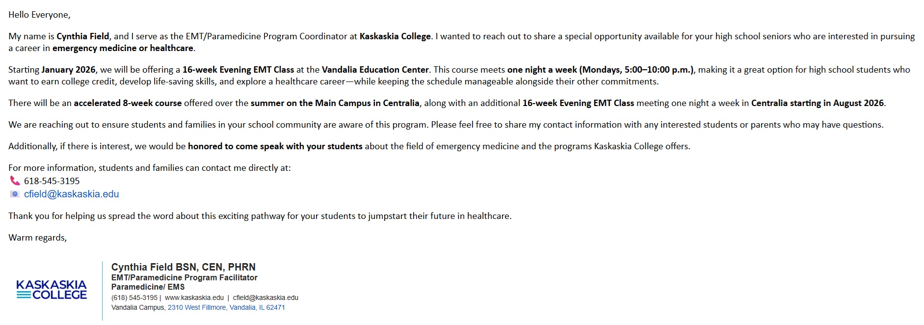 EMT E-mail