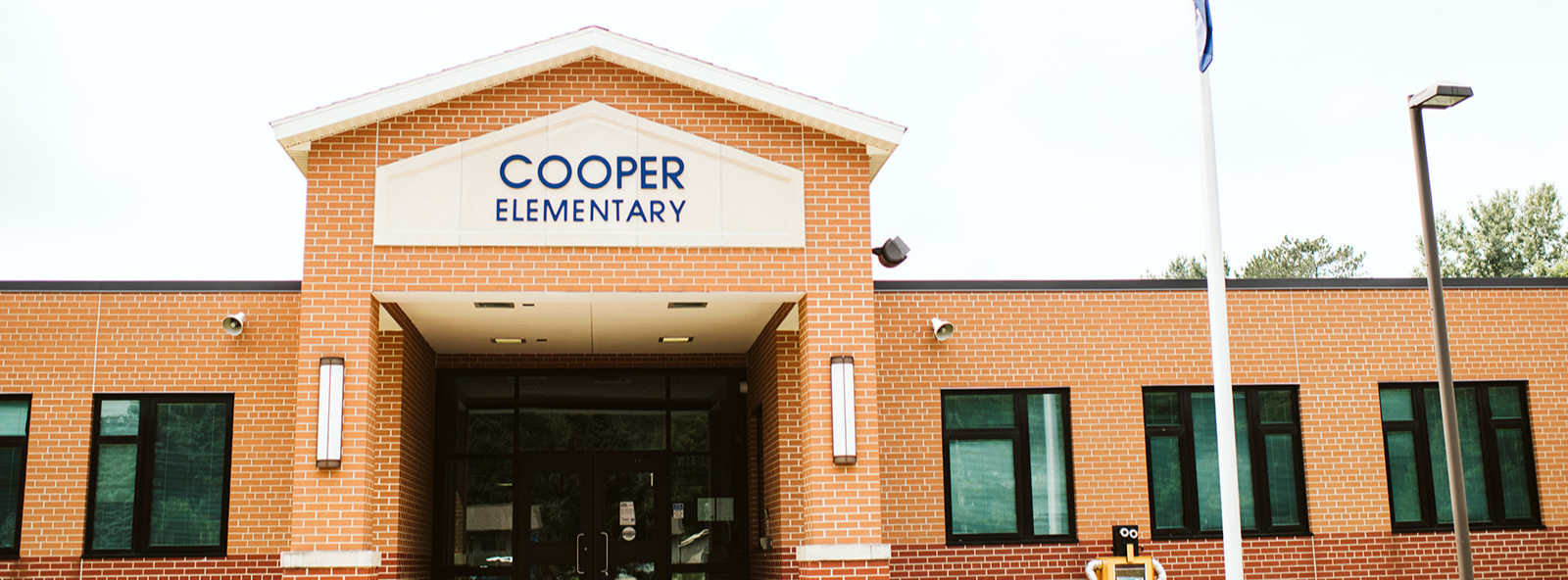Exterior Picture of Cooper Elementary main entrance