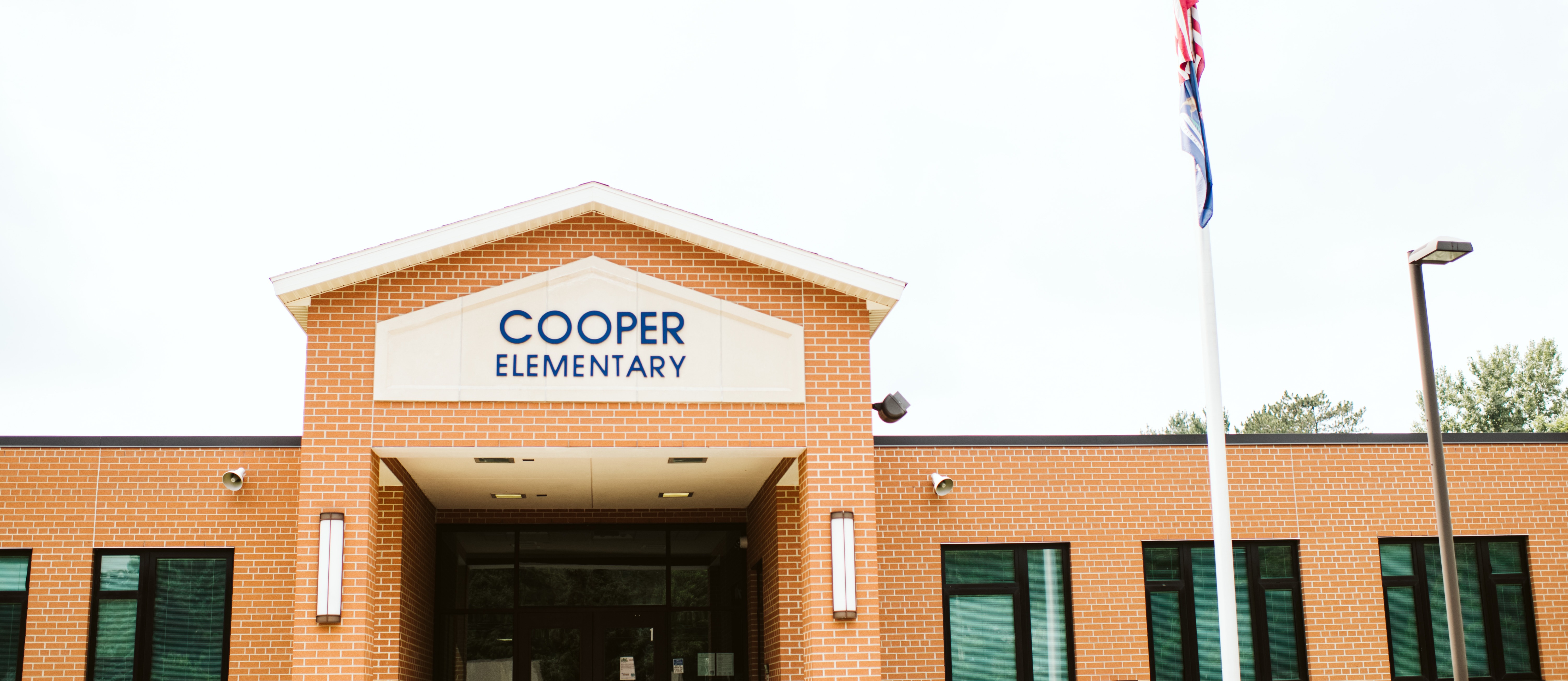 Exterior Picture of Cooper Elementary main entrance