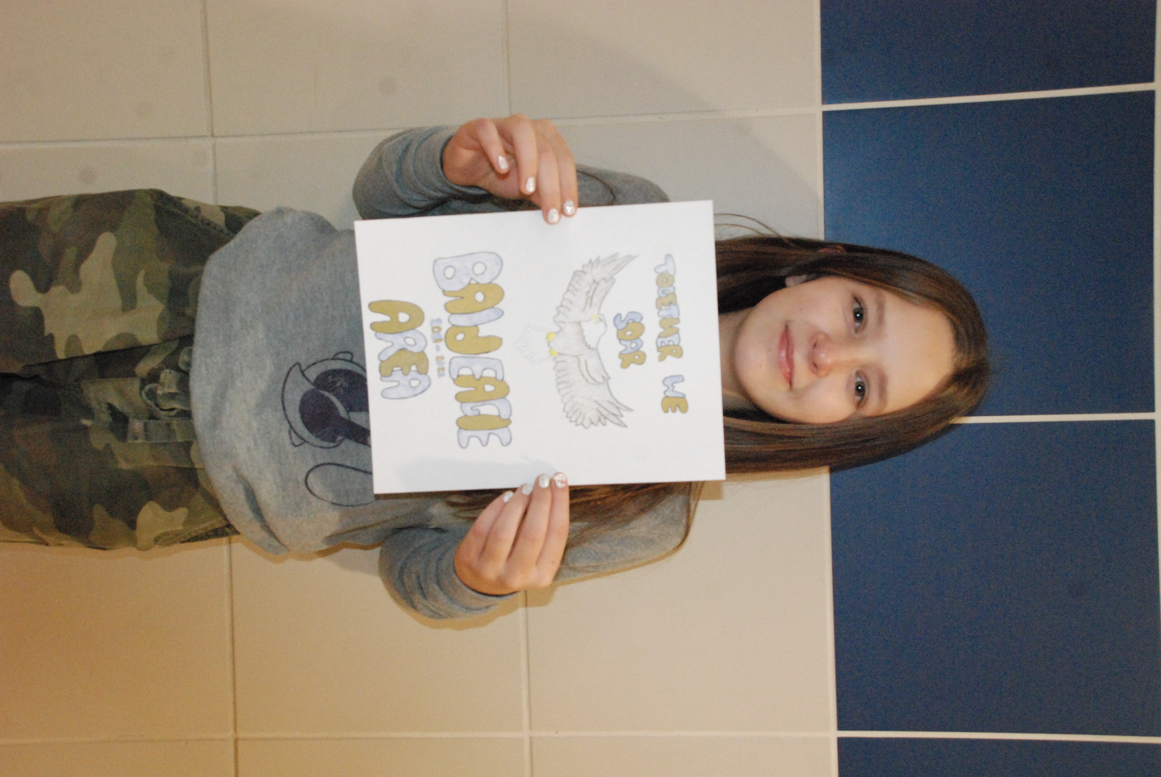 Abby Hacker - Winning artist of the Middle School Yearbook Cover!