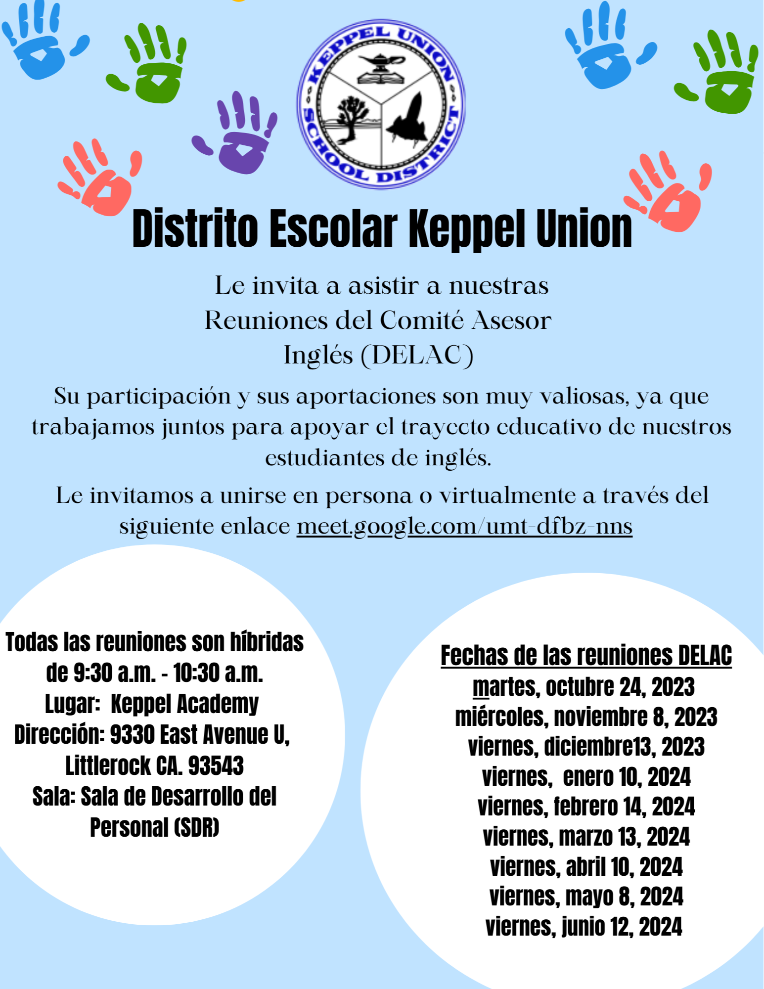 May 6, 2021 Meeting Flyer - Spanish