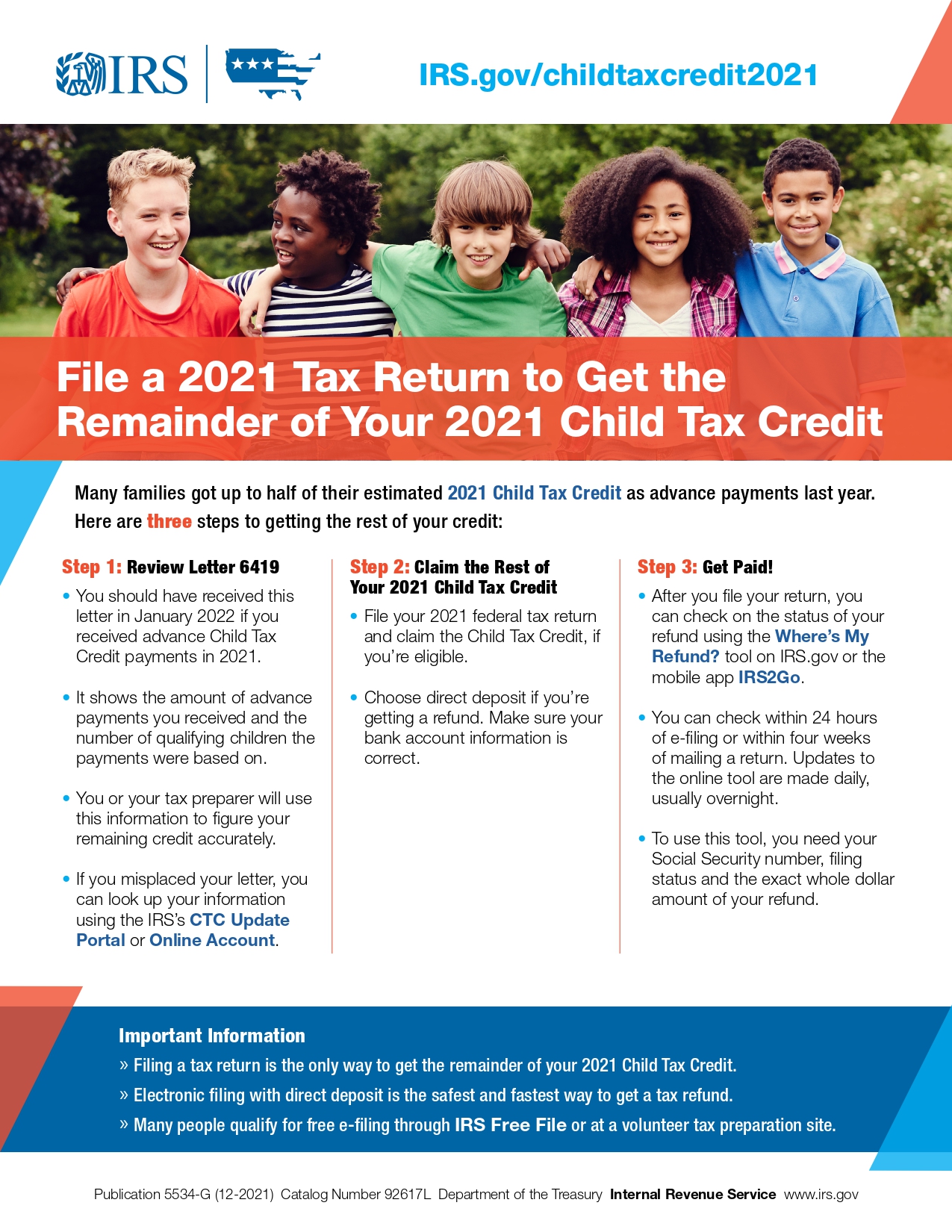 Child tax credit flyer